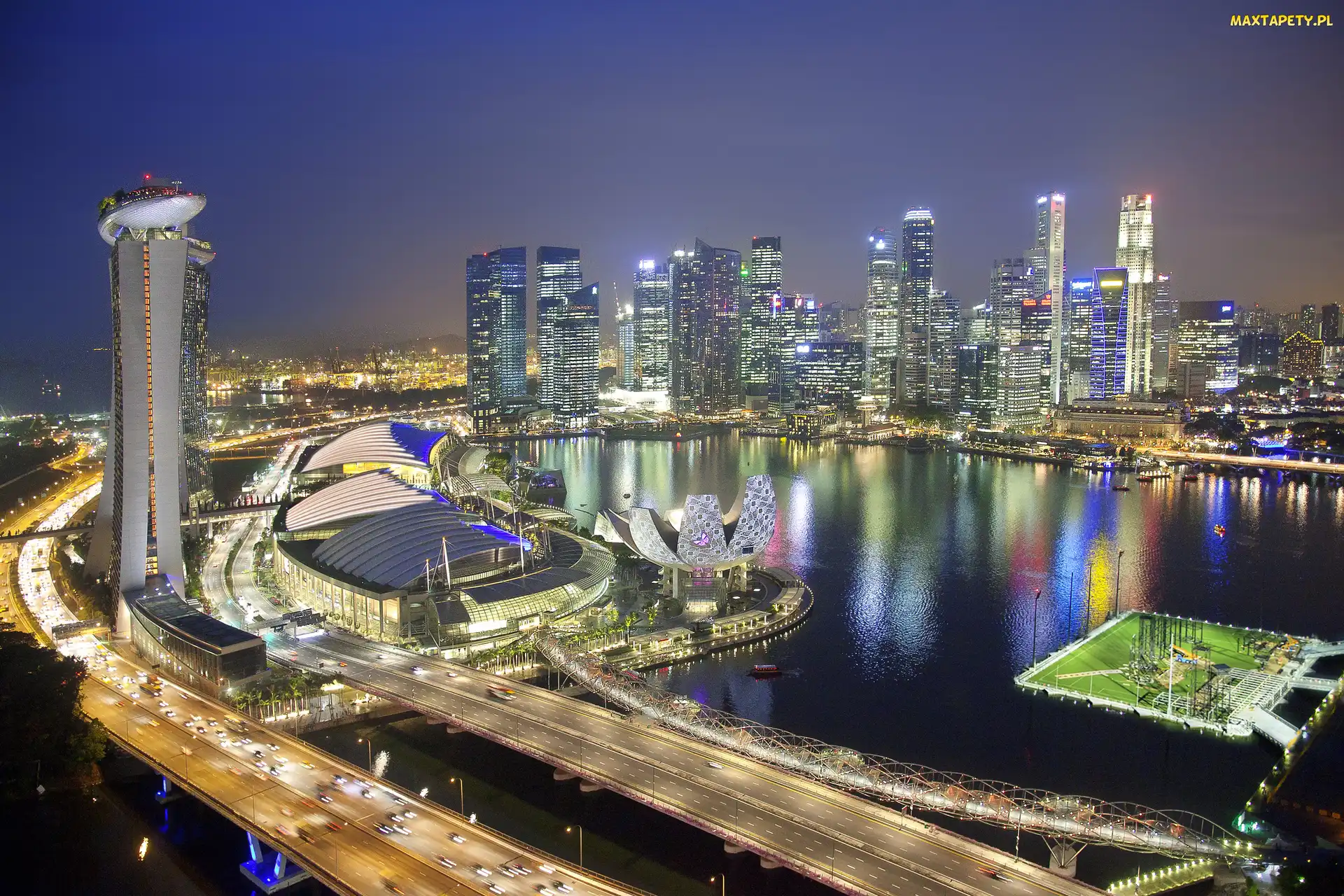 Domy, Azja, Singapur, Noc