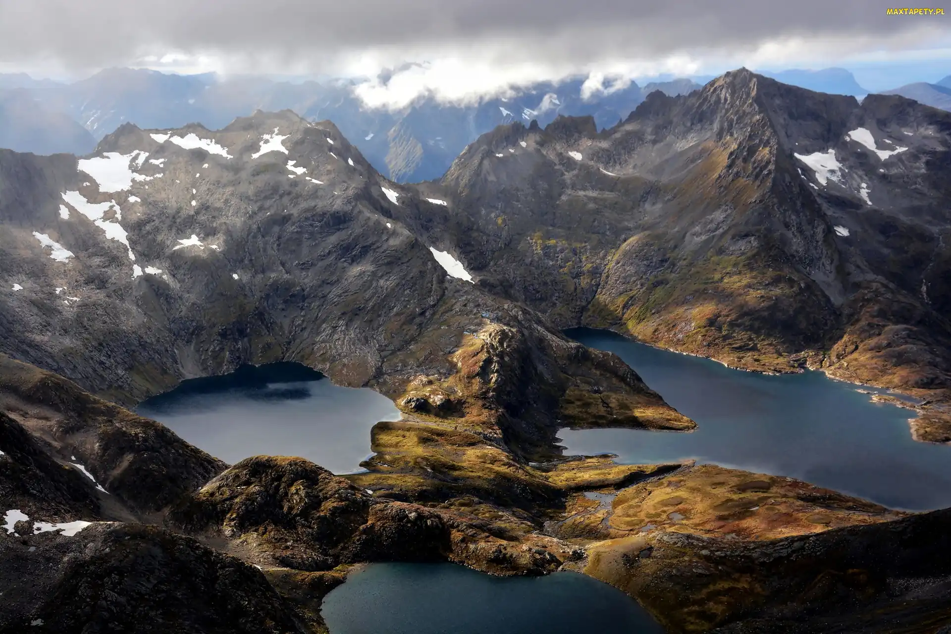 Mountain View, Jezioro, Góry, Norwegia