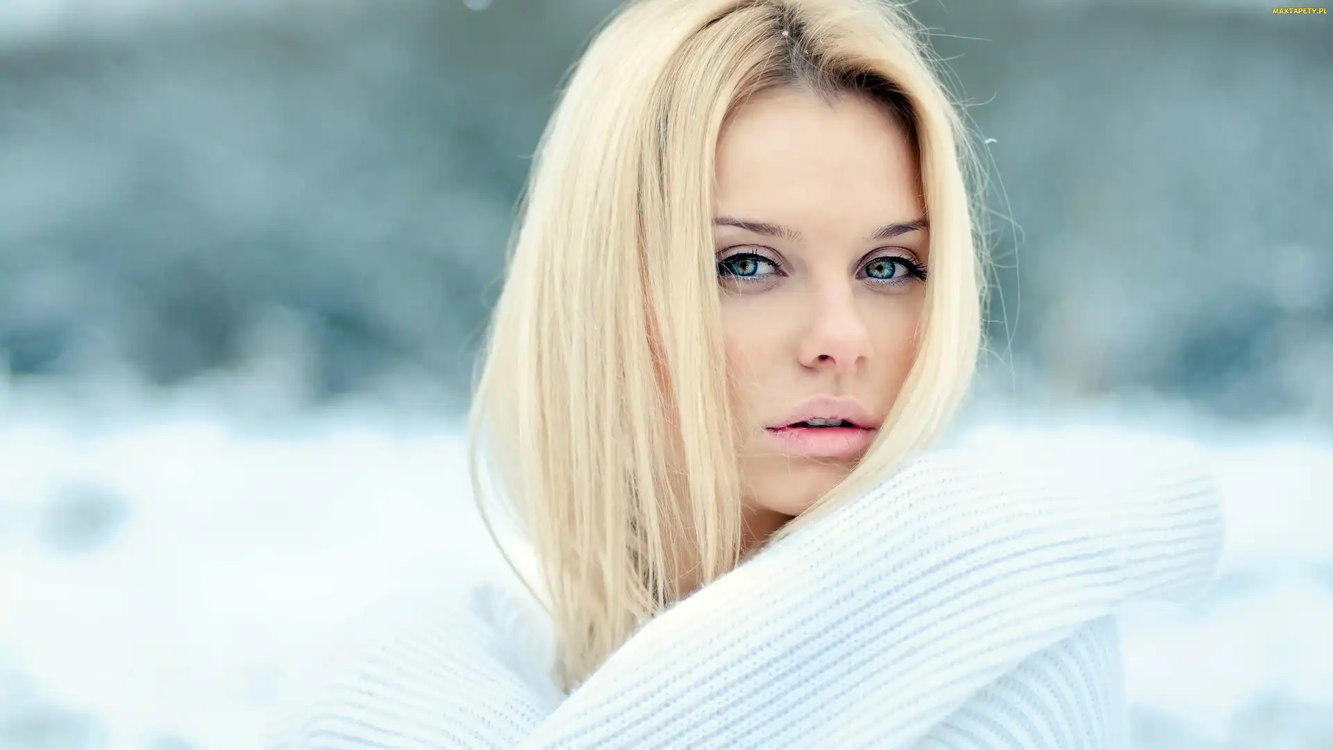 Blondynka, Szal, Kobieta