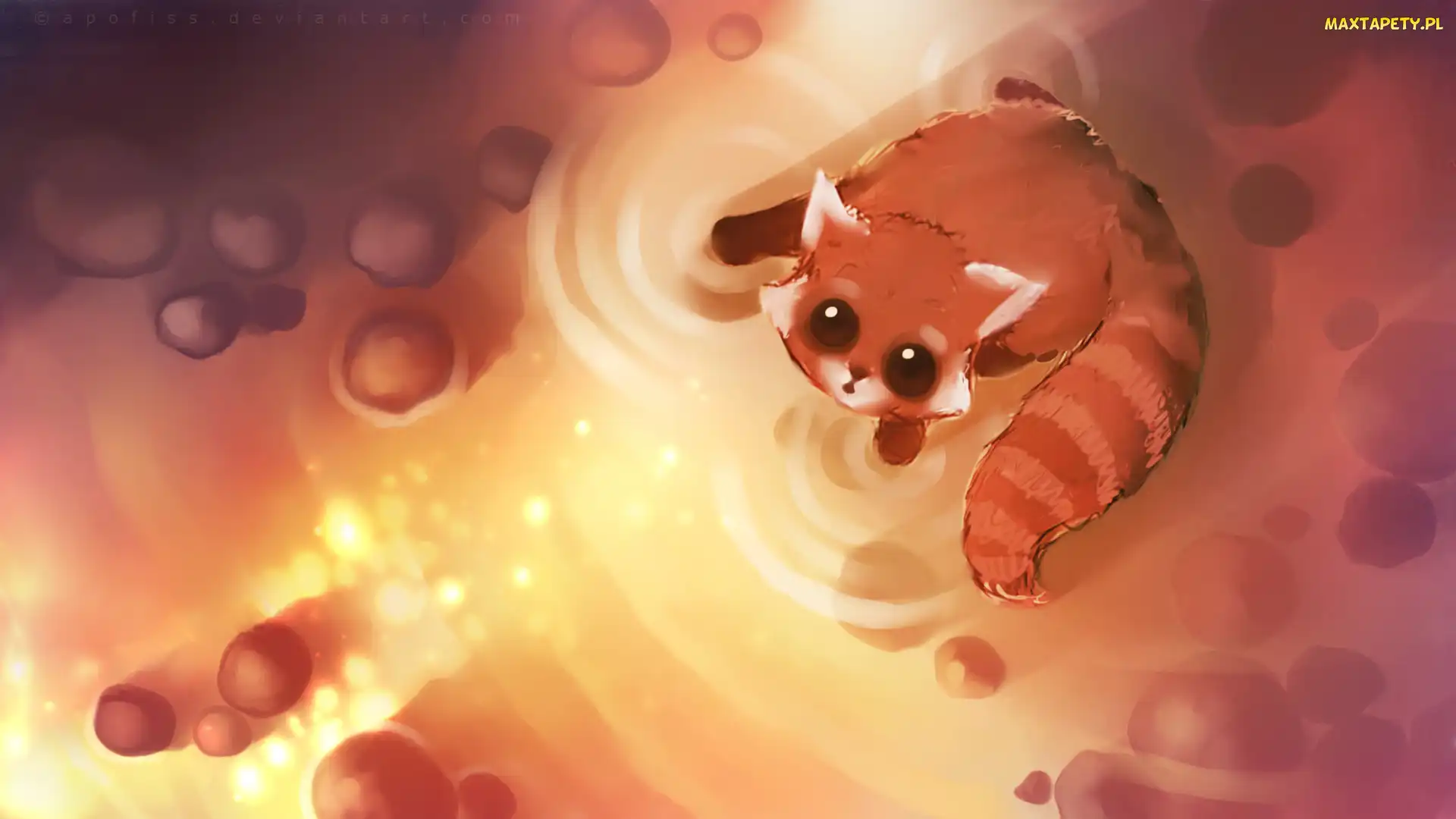 Grafika, 2D, Panda Czerwona