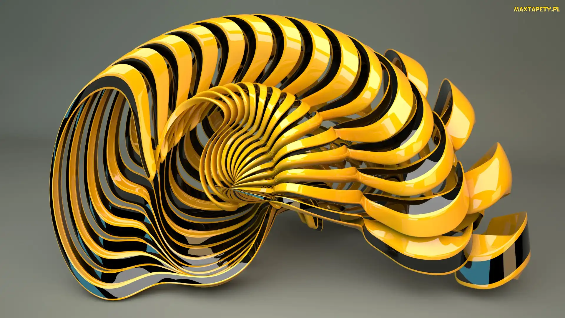 Wektorowa, Żółty, Grafika 3D