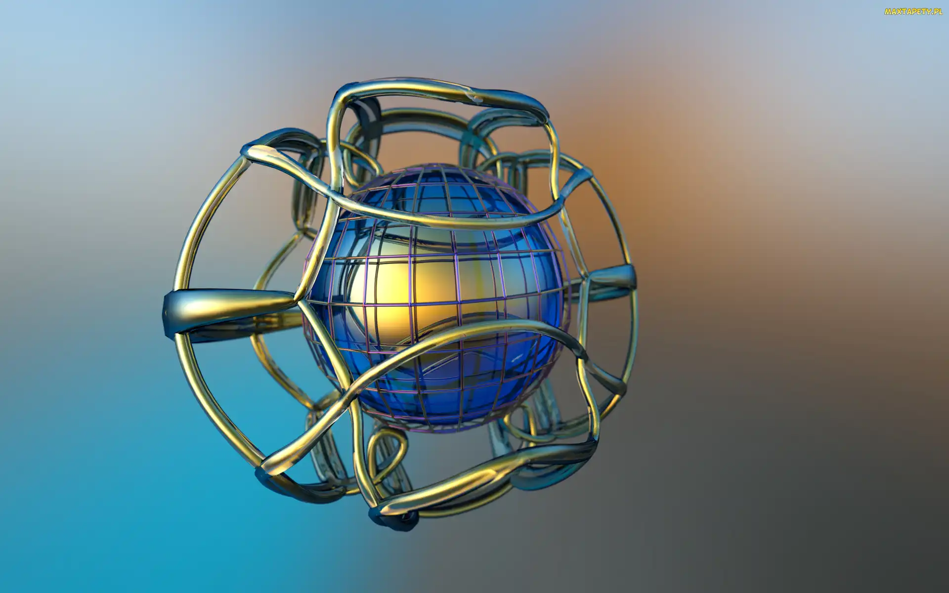 Grafika 3D, Siatka, Kula, Wektorowa