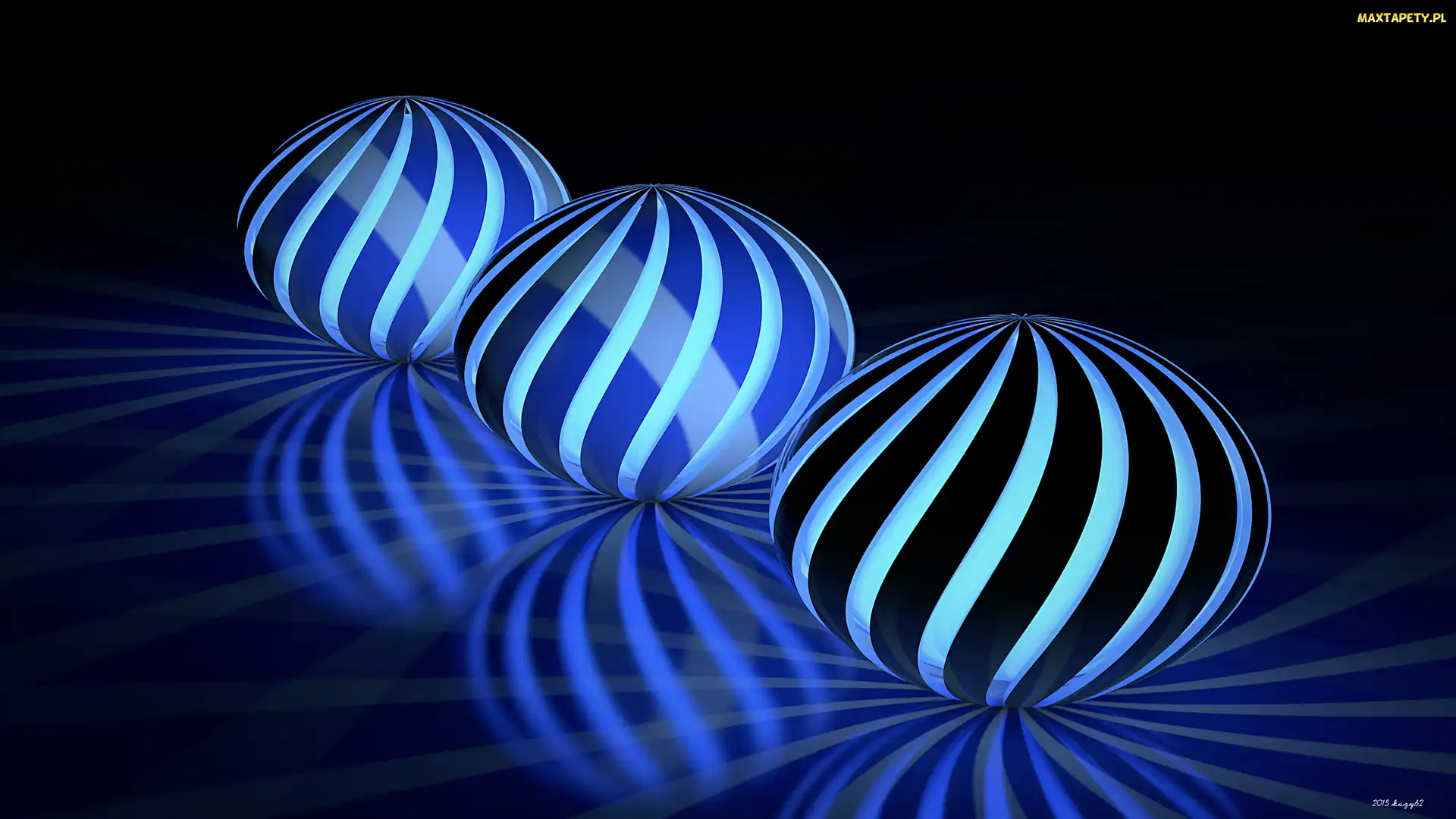 Paski, Świecące, Grafika 3D, Wektorowa