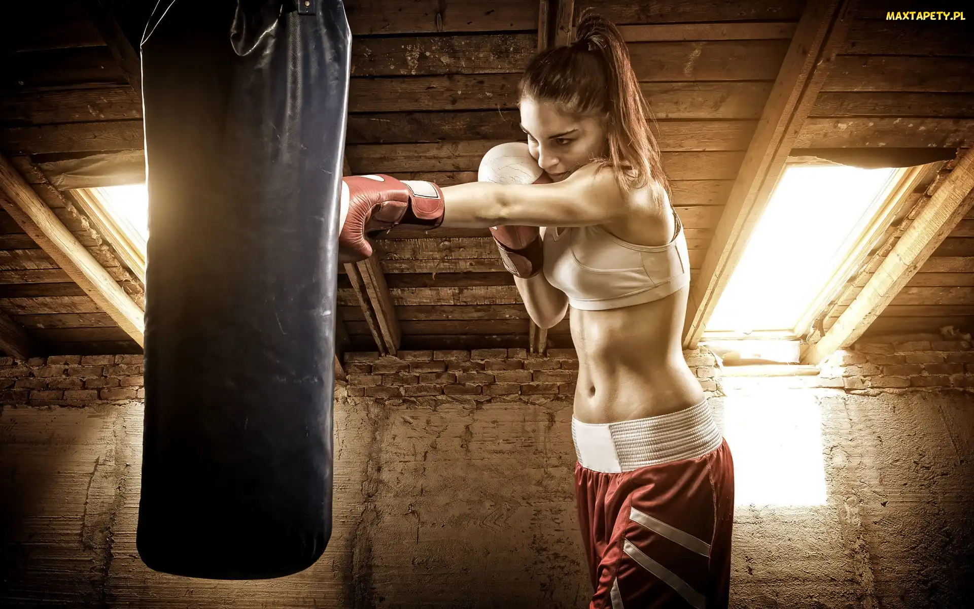 Trening, Boks, Dziewczyna