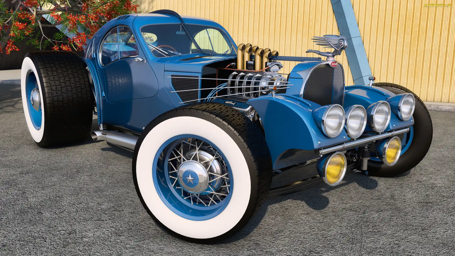 Rat Rod, 1936, Zabytkowy, Bugatti Type 57SC Atlantic