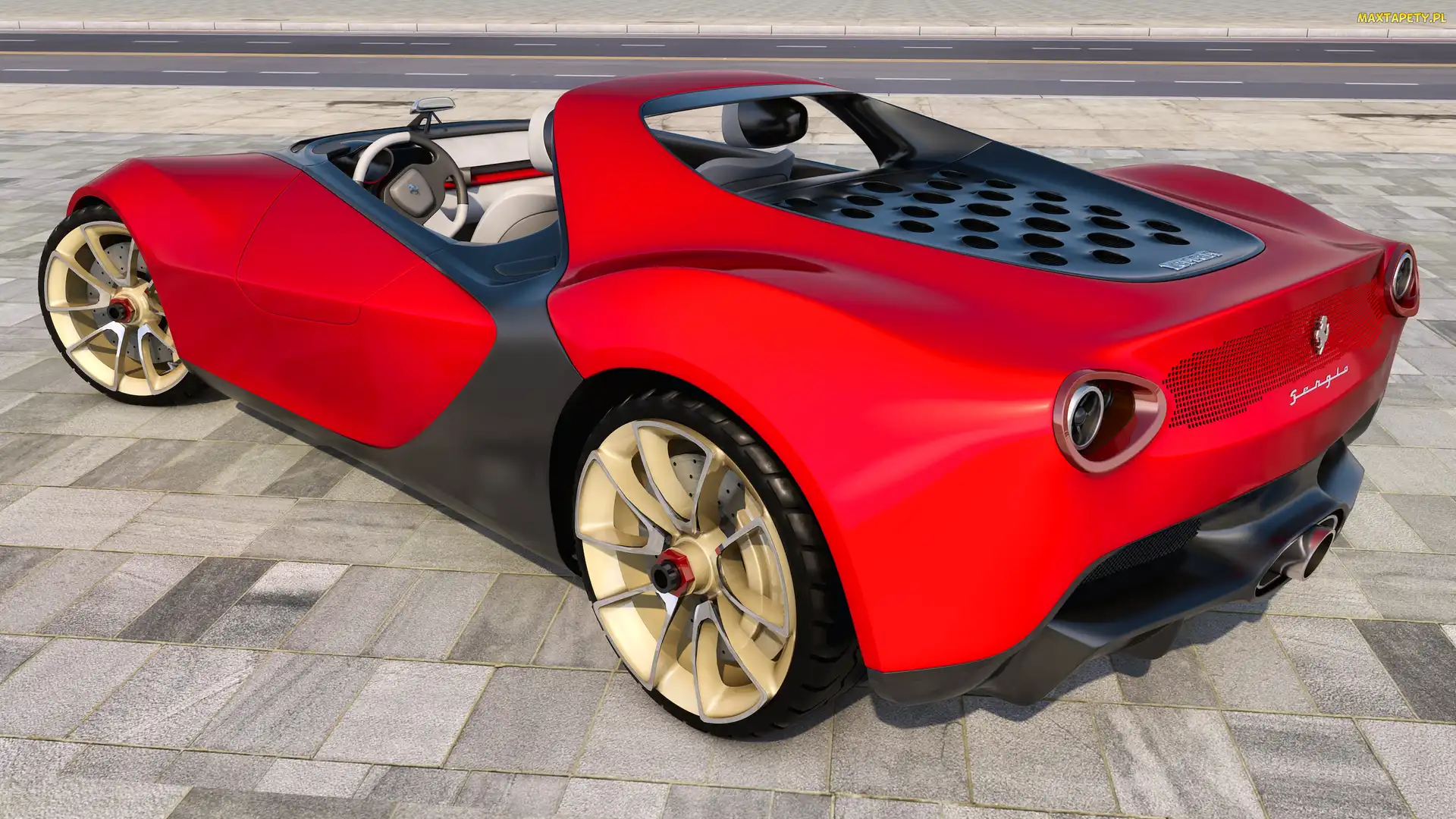 Ferrari Pininfarina Sergio Concept, 2013, Czerwone