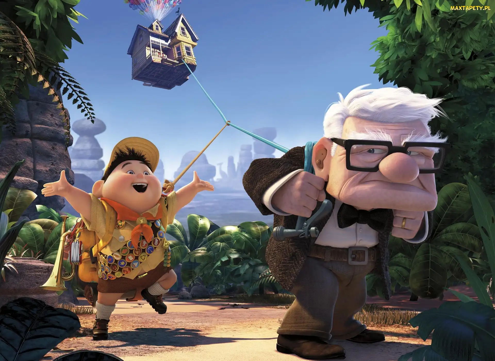 Skaut Russell, Up, Odlot, Film, Dziadek Carl Fredricksen
