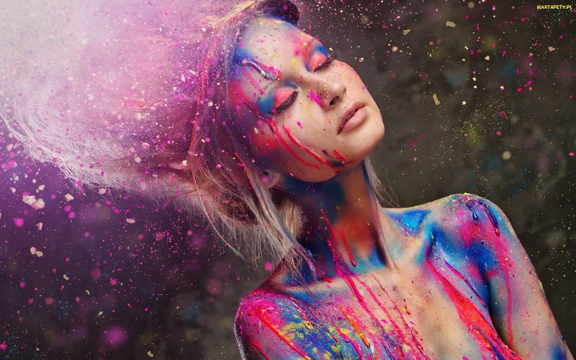 Bodypainting, Farba, Melissa Lingafelt, Kolorowa