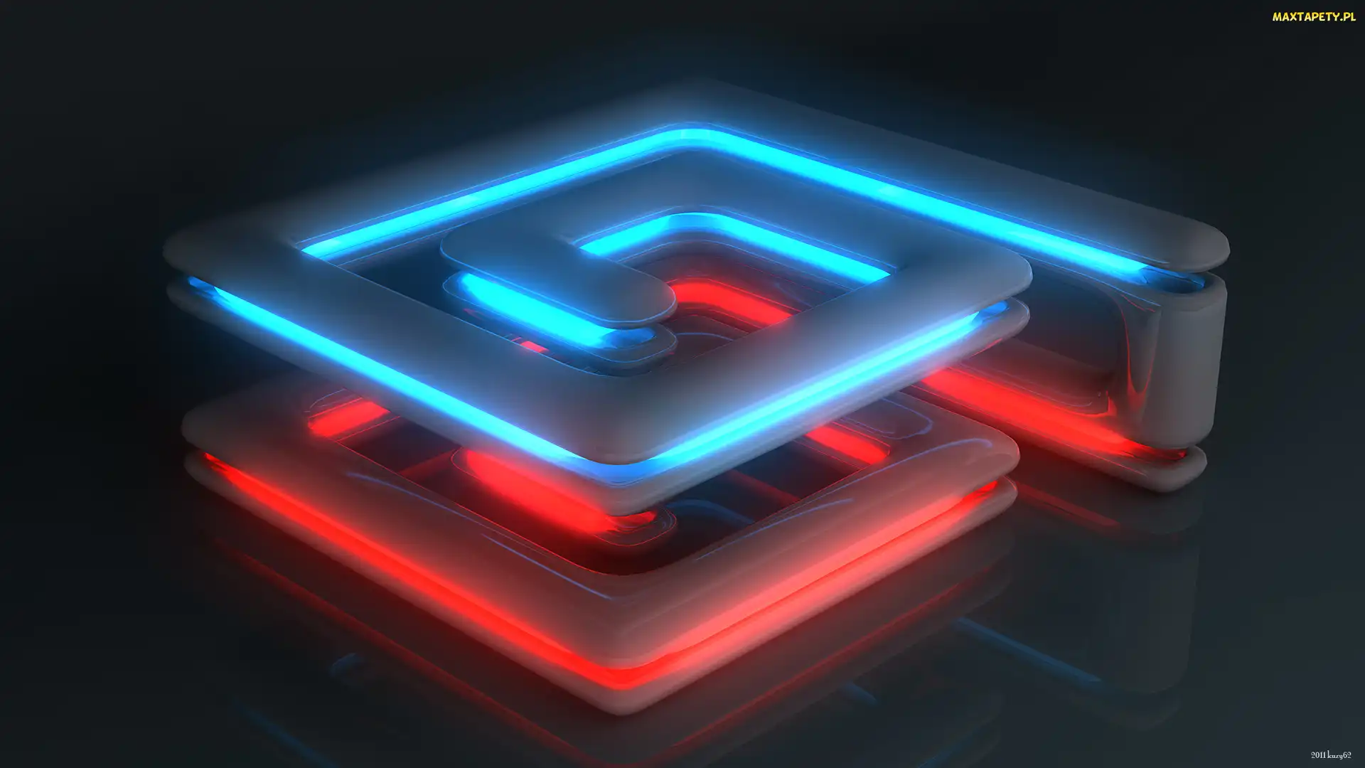Neon, Spirala, Grafika 3D