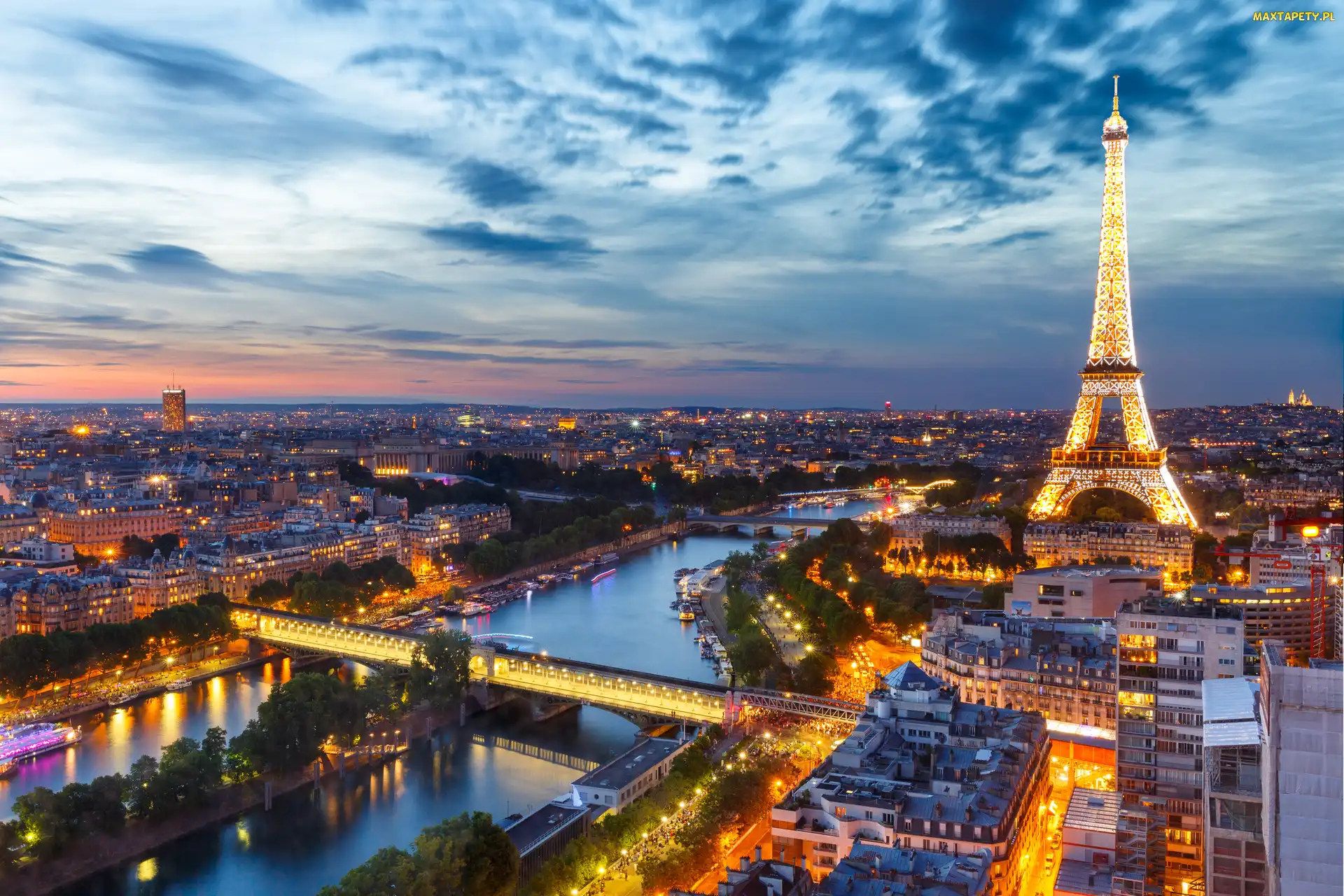 Francja, Zdjęcie miasta, Wieża Eiffla, Paryż