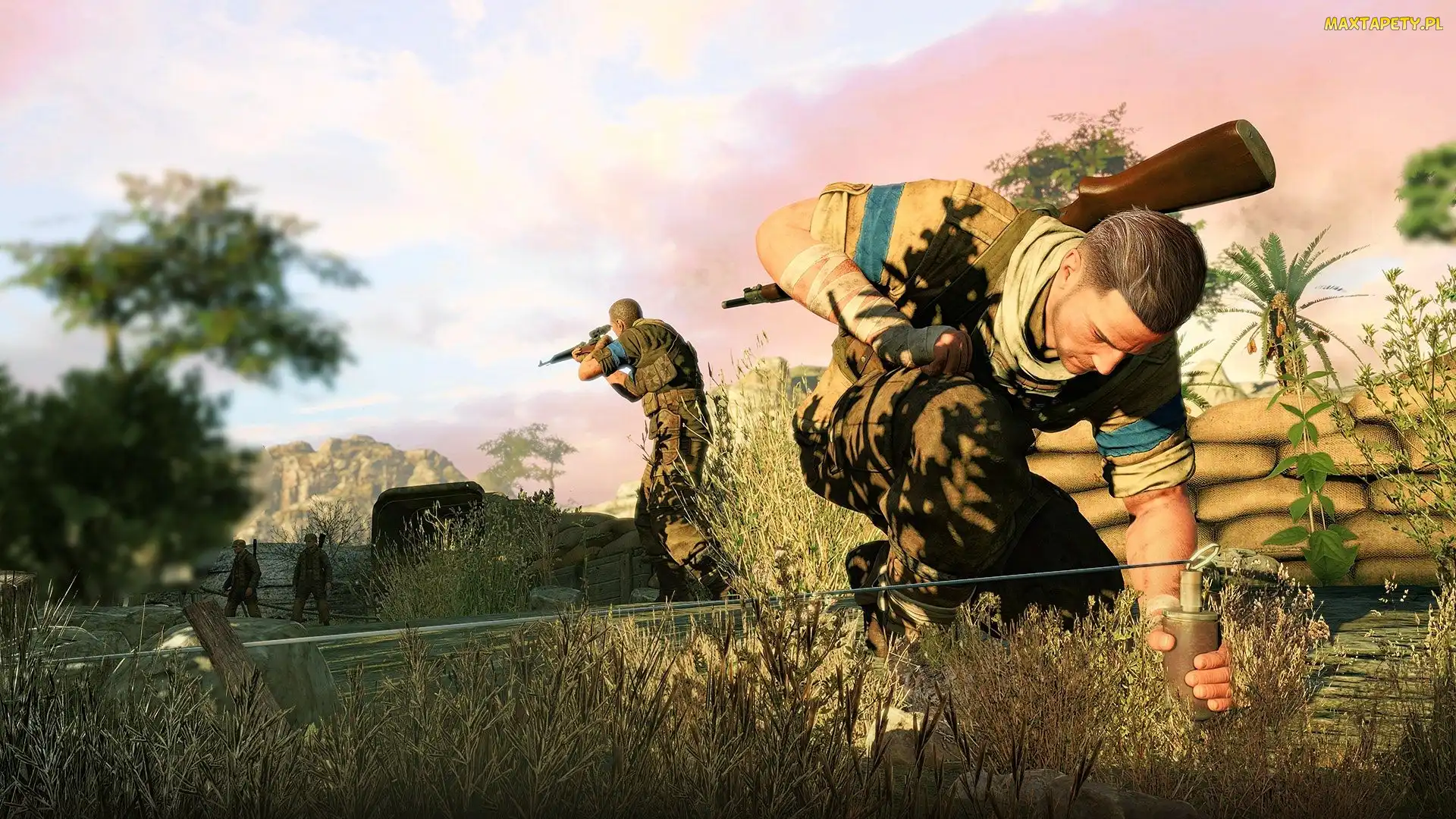 Zasadzka, Żołnierz, Gra, Sniper Elite 3: Afrika