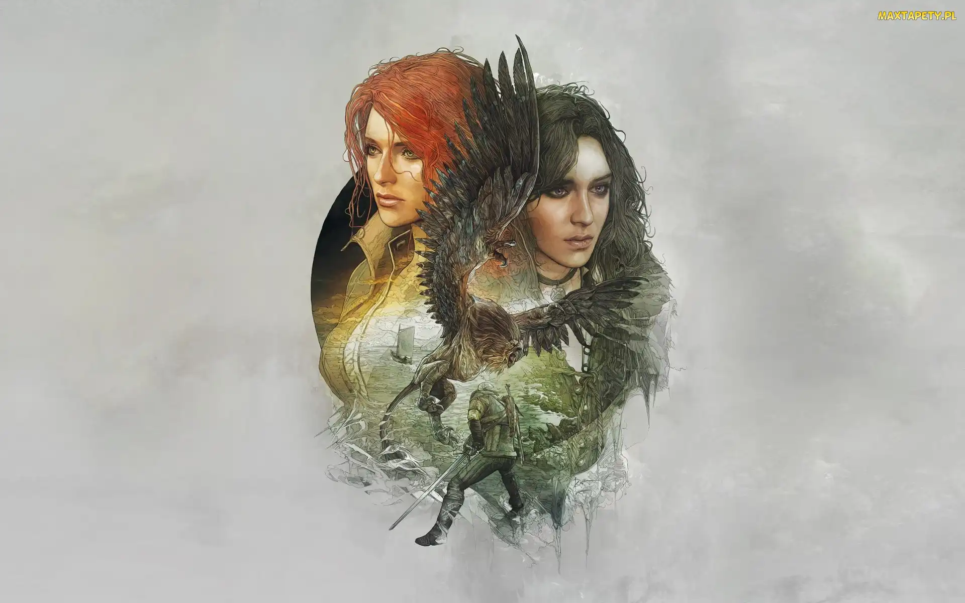 Kobiety, Triss Merigold, Yennefer, Czrodziejki, Wiedżmin 3: Dziki Gon
