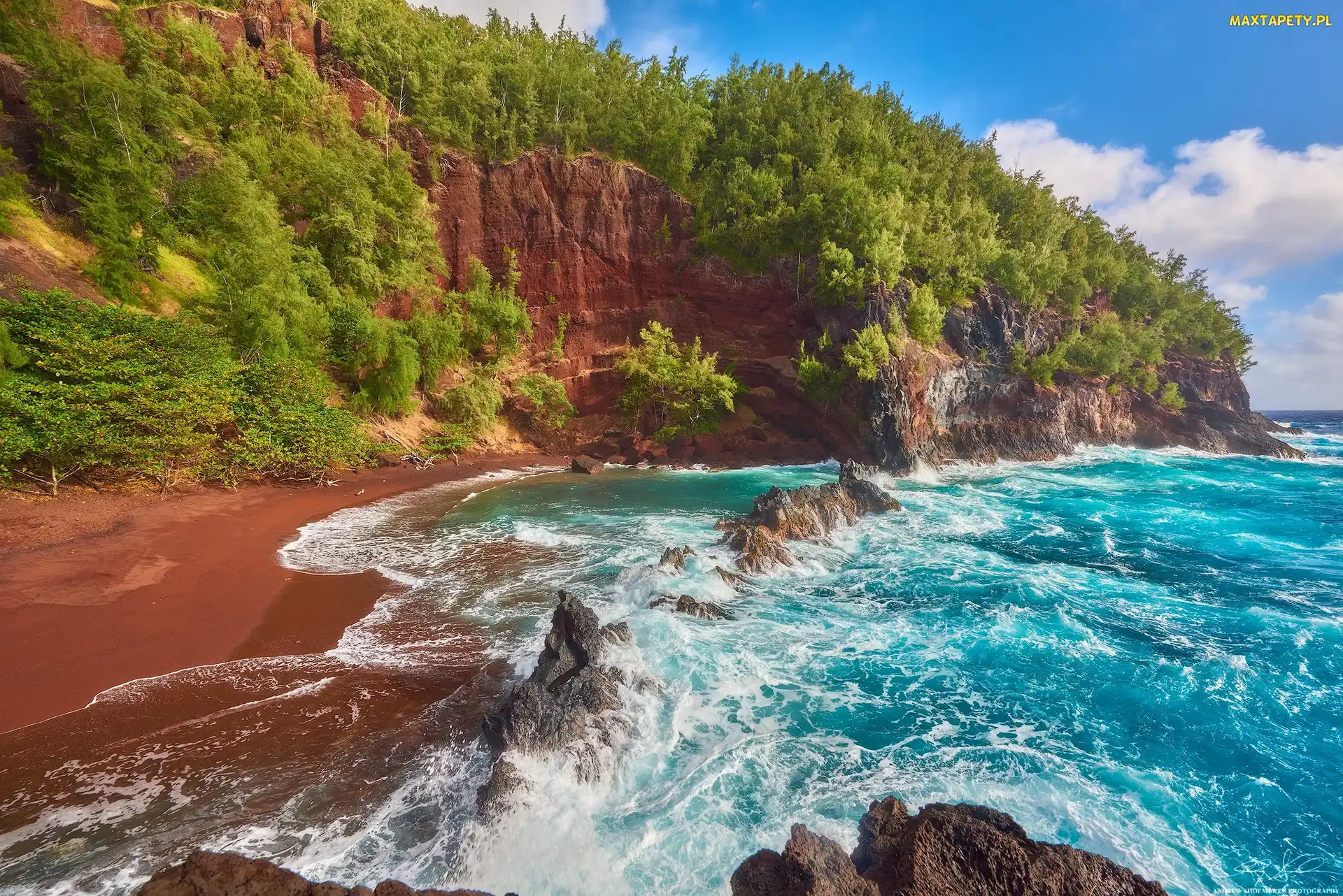 Wyspa Maui, Roślinność, Skały, Morze, Hawaje