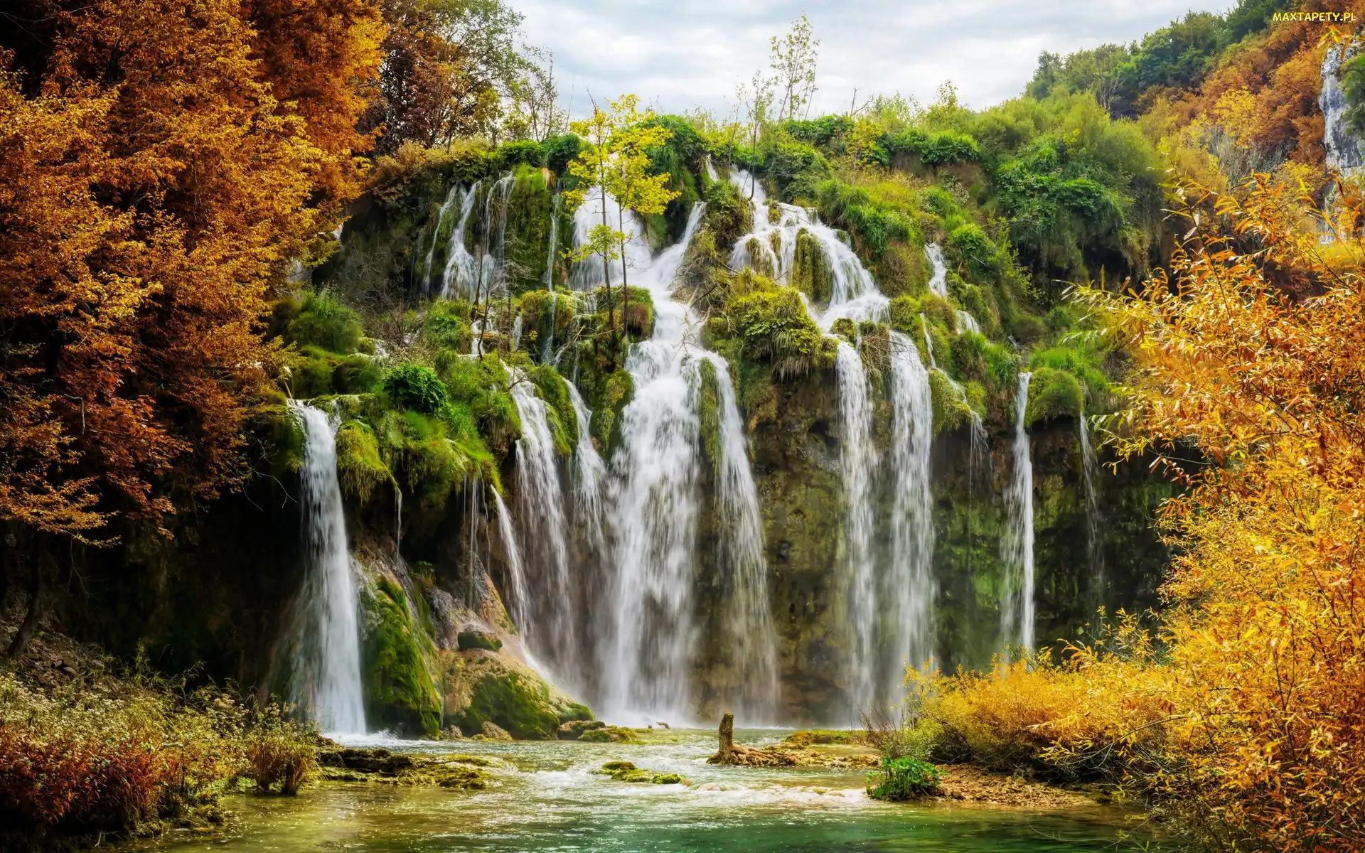 Chorwacja, Wodospad, Park Narodowy Jezior Plitwickich, Plitvice