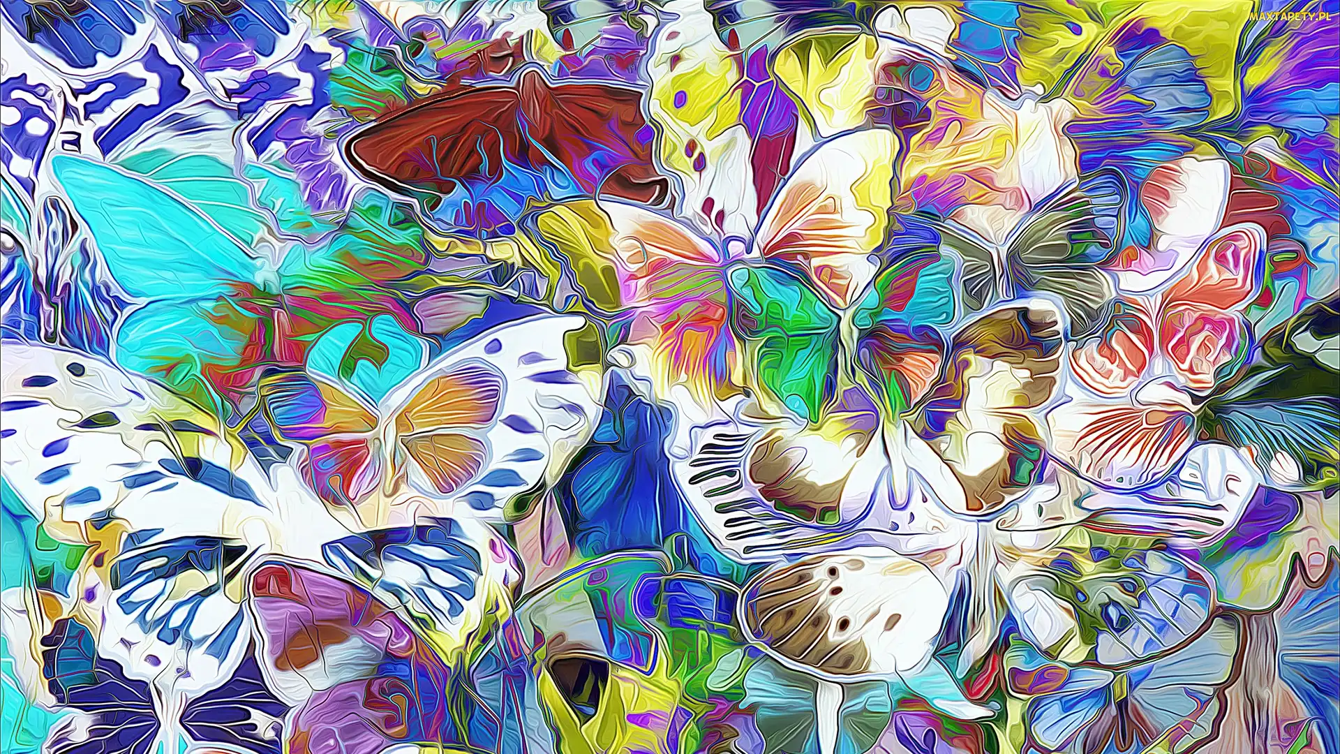Grafika, Fractalius, Motyle
