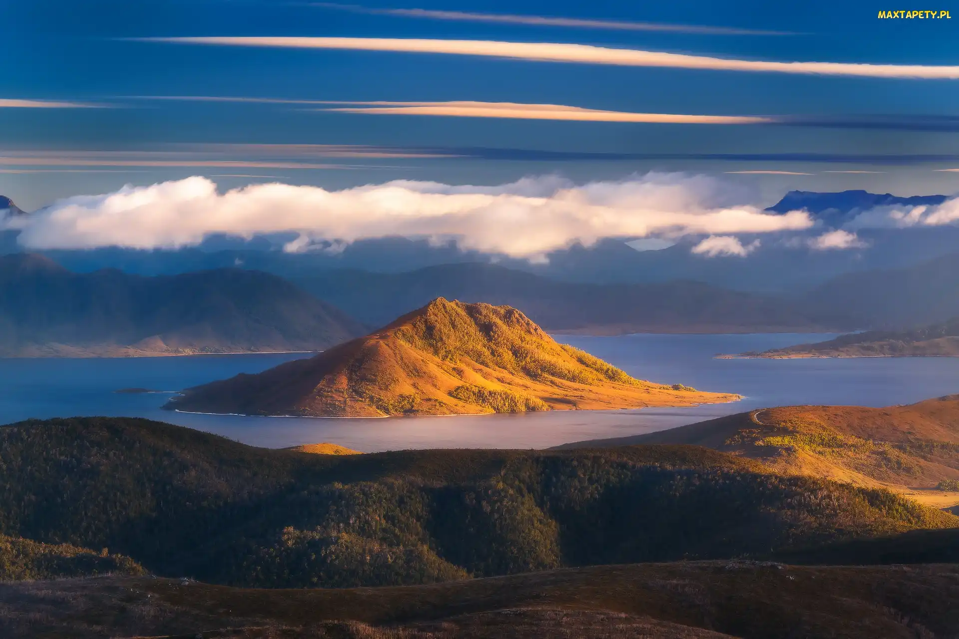 Góra Scotts Peak, Jezioro Pedder, Australia, Tasmania