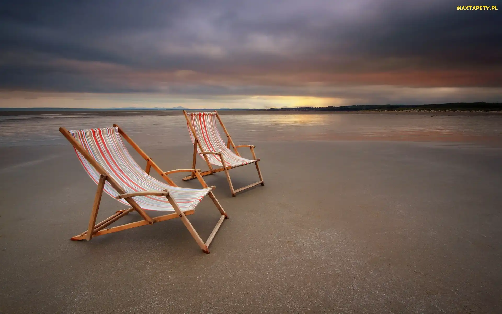 Plaża, Wakacje, Leżaki