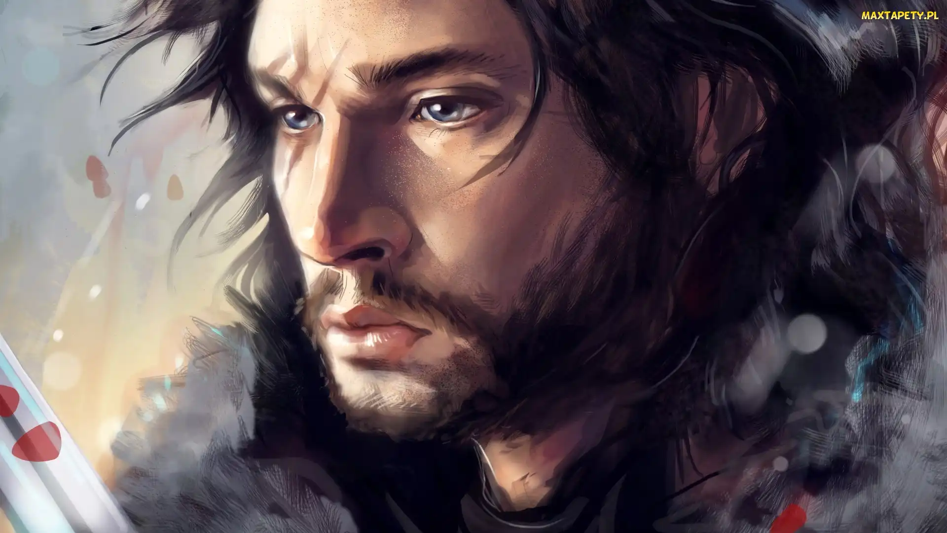 Mężczyzna, Grafika 2D, Jon Snow, Postać, Twarz