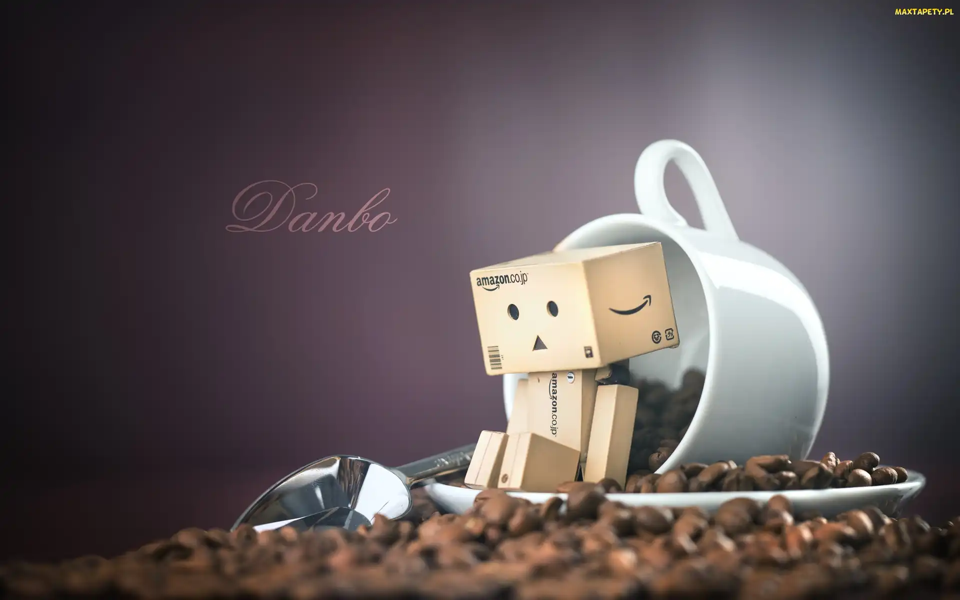 Kartonowy, Filiżanka, Kawa, Ludzik, Danbo