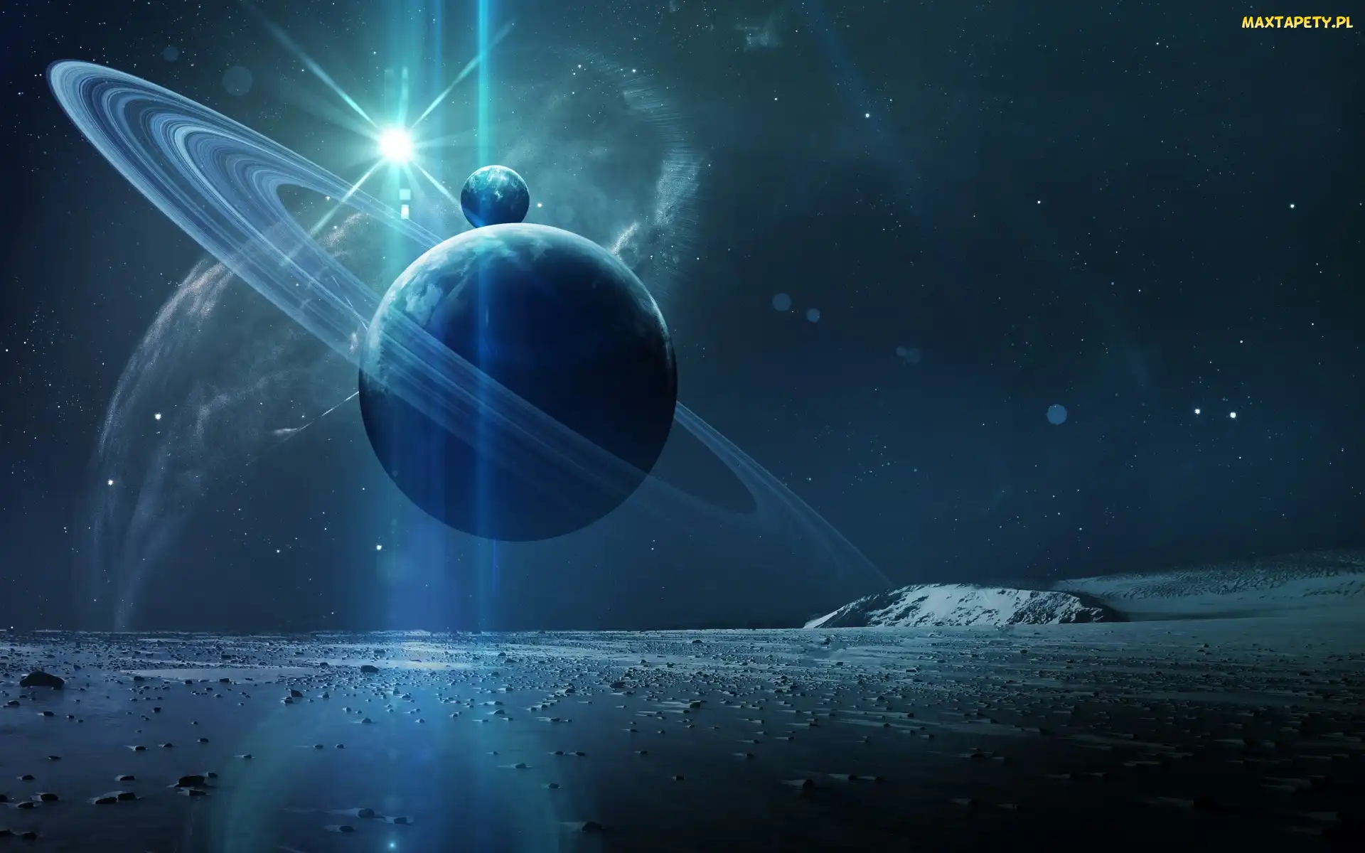 Grafika 3D, Saturn, Planety, Kosmos