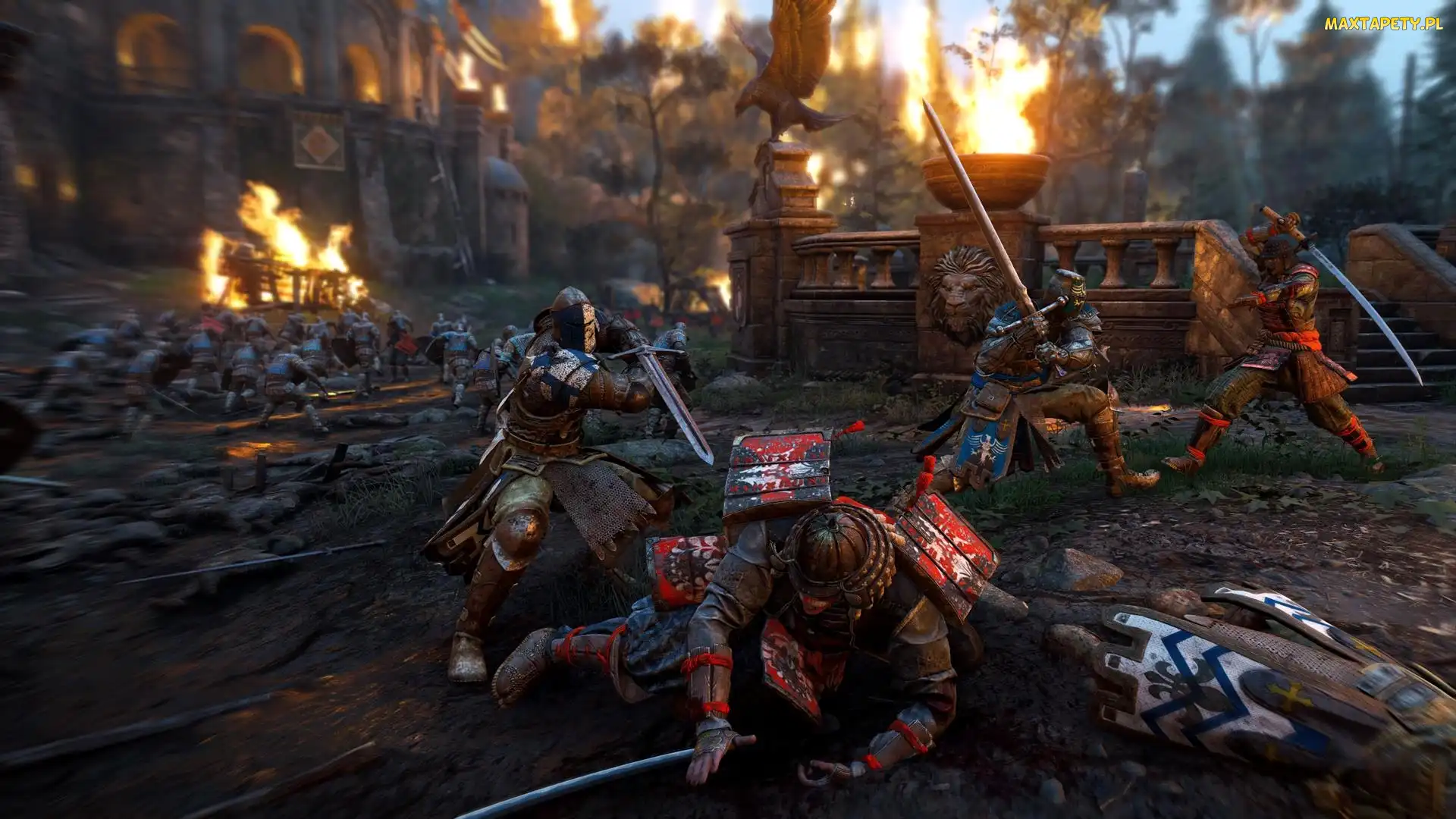 Gra, Walka, Samuraje, Rycerze, For Honor
