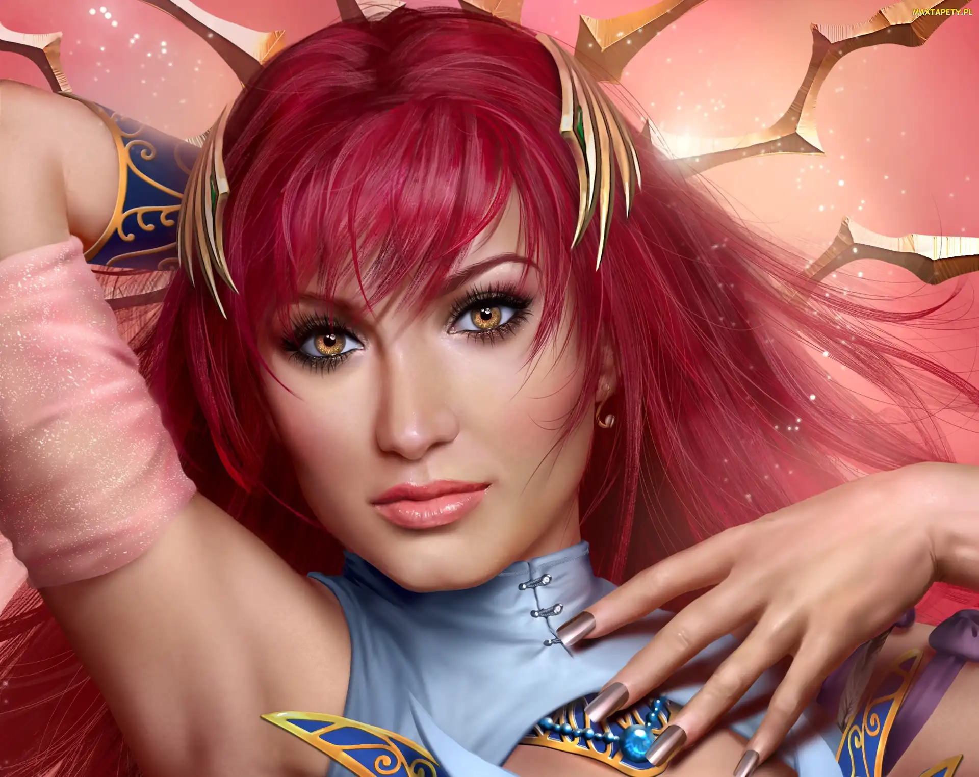 Bogini, Twarz, Lana Solaris, Słońca, Fantasy