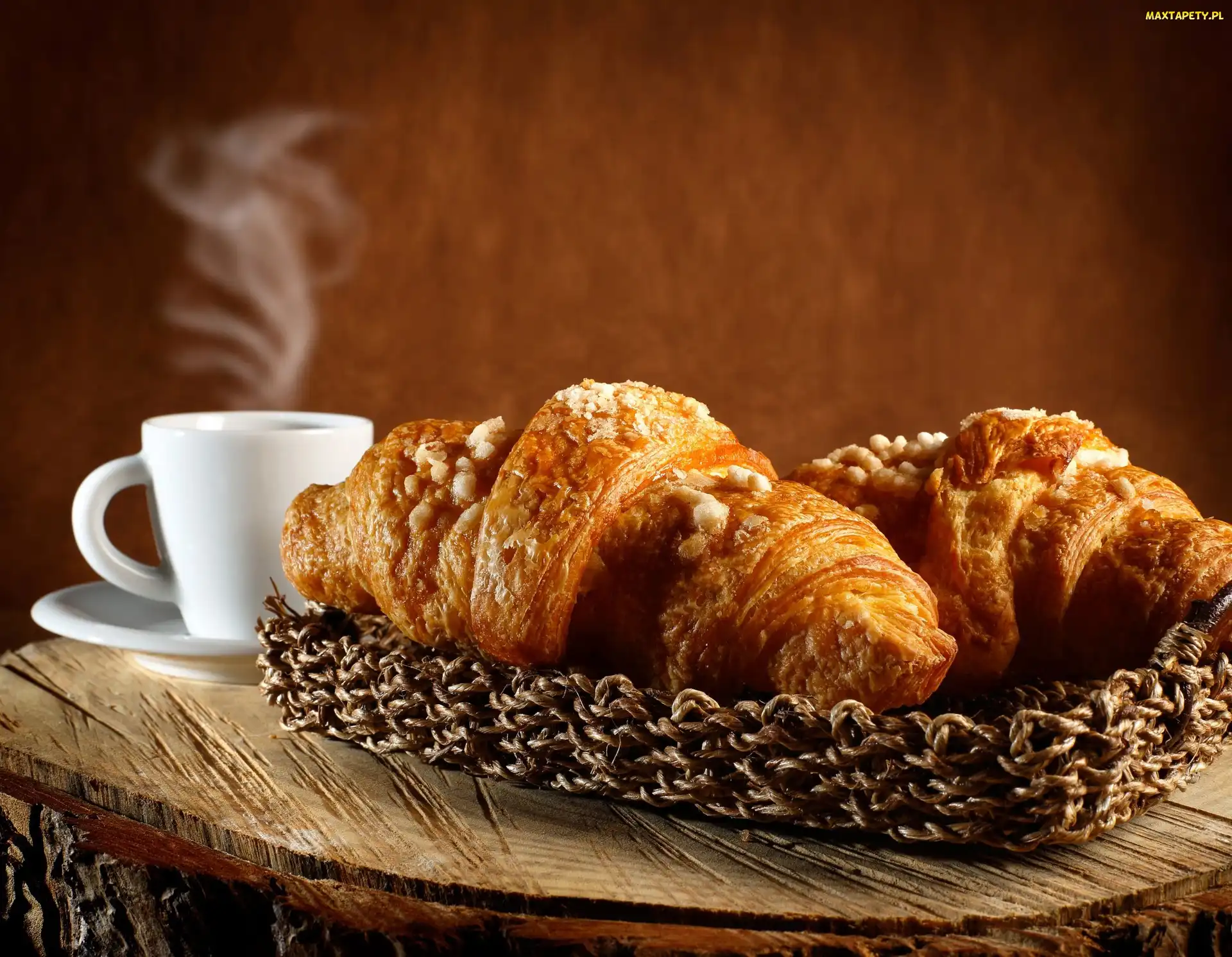 Dwa, Kawa, Croissant, Rogale