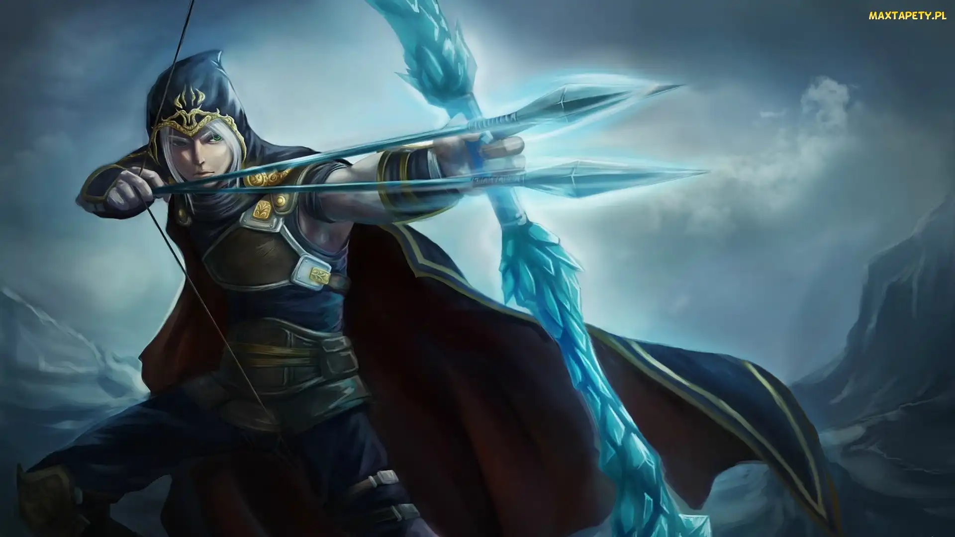 Strzały, Ashe, League Of Legends, Łuk, Łuczniczka, Gra, Lodowa