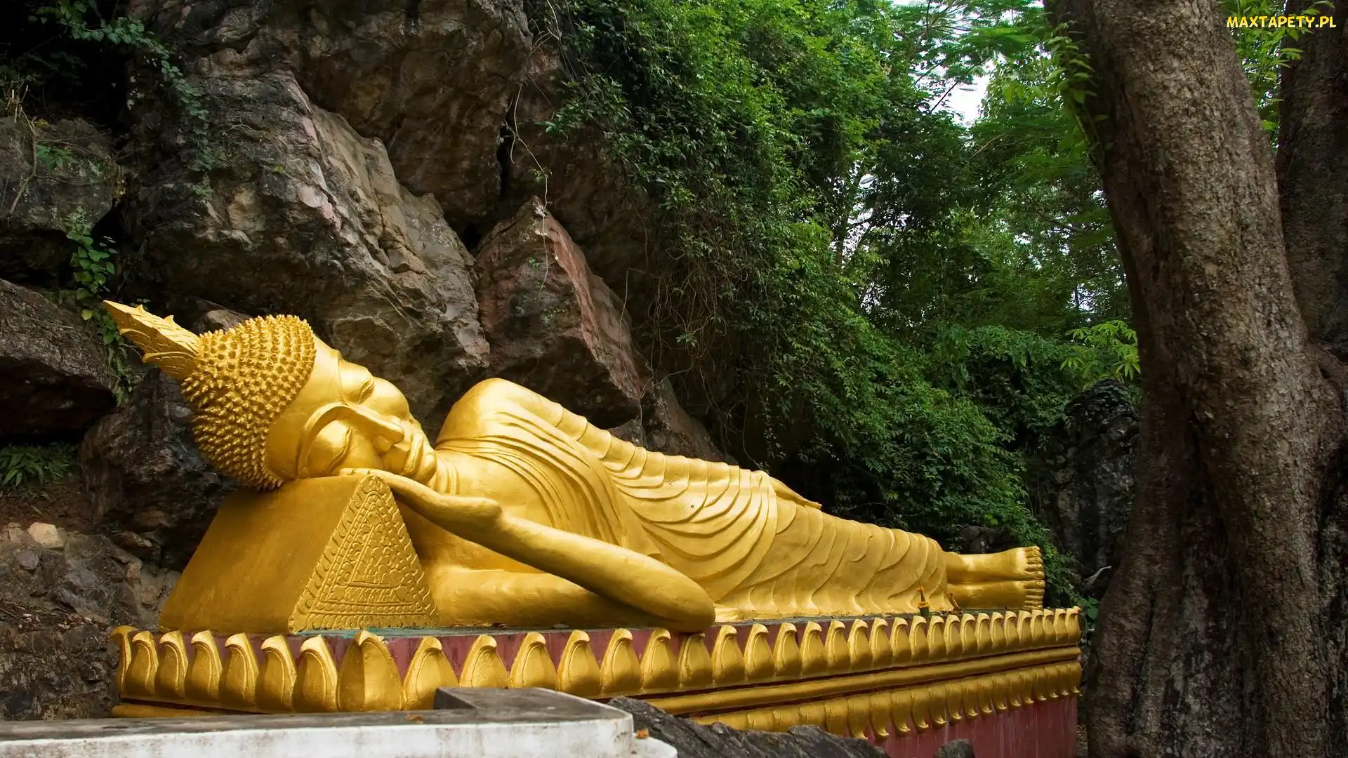 Budda, Posąg, Laos, Louangphrabang