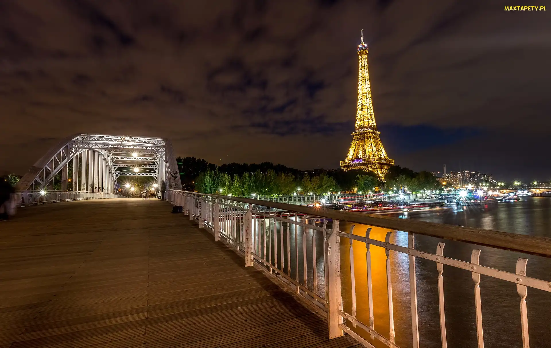 Francja, Wieża Eiffla, Most Passerelle Debilly, Paryż