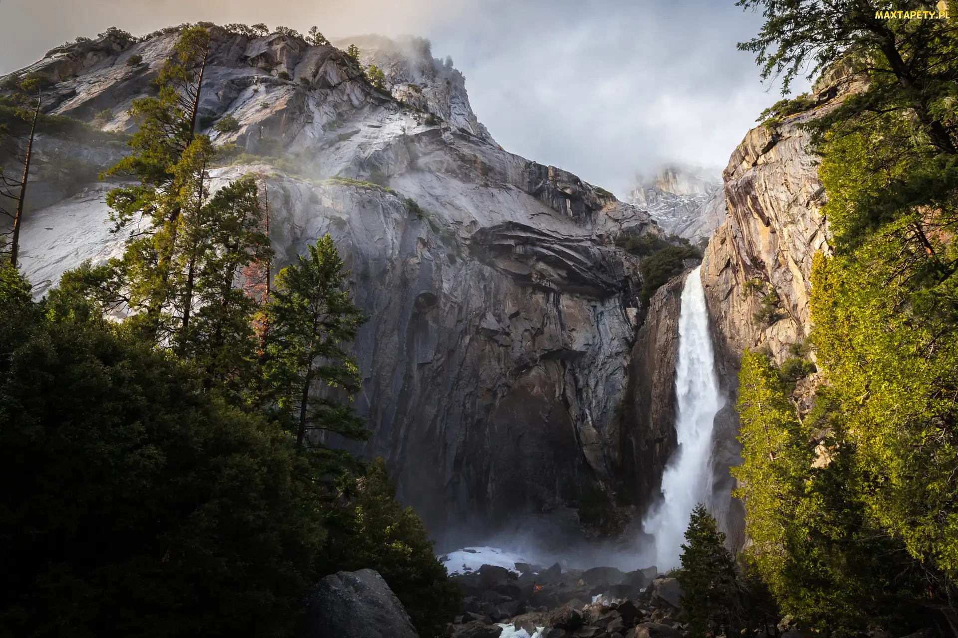 Stan Kalifornia, Góry, Wodospad Yosemite, Park Narodowy Yosemite, Stany Zjednoczone