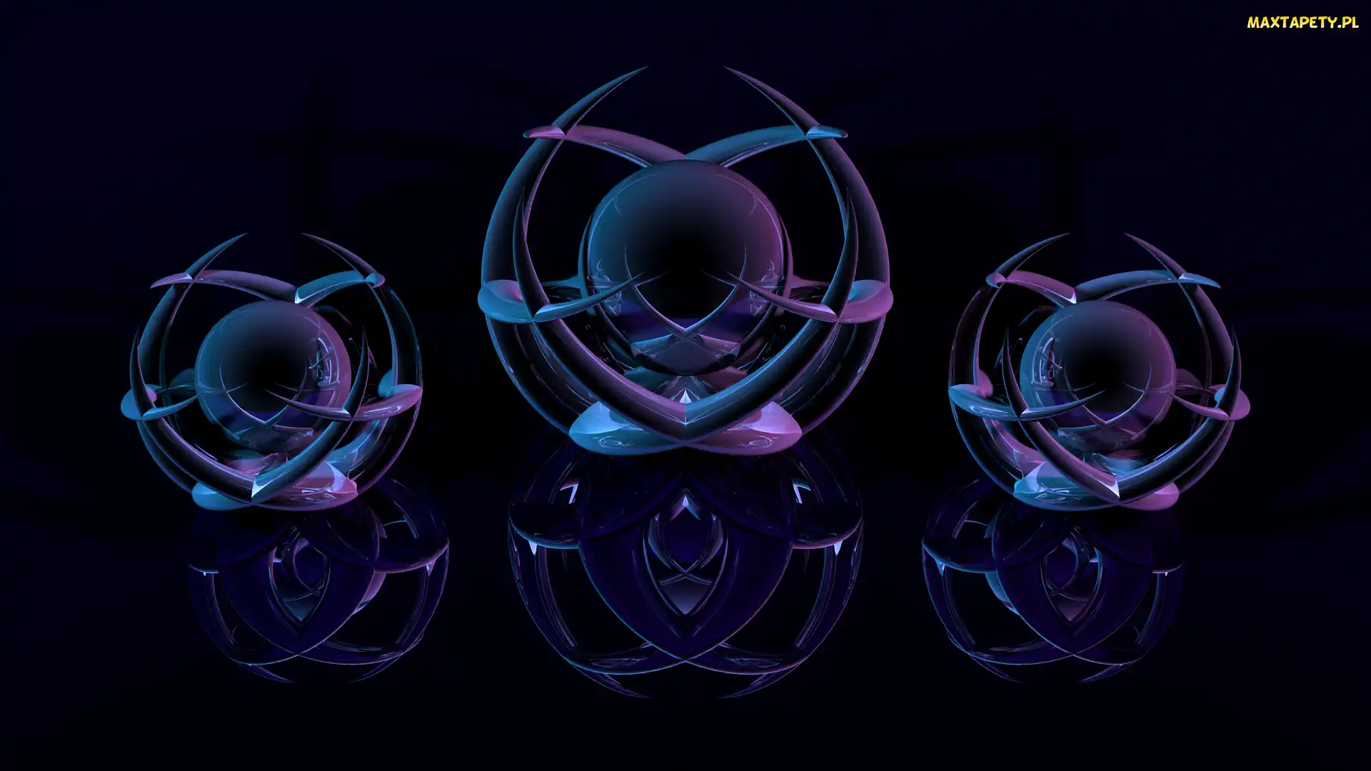 Grafika 3D, Niebiesko-fioletowa