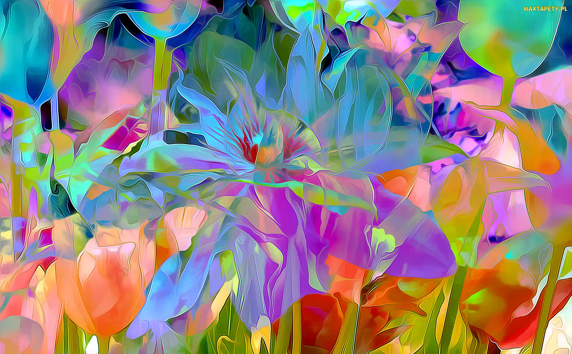 Kwiaty, Fractalius, Kolorowe