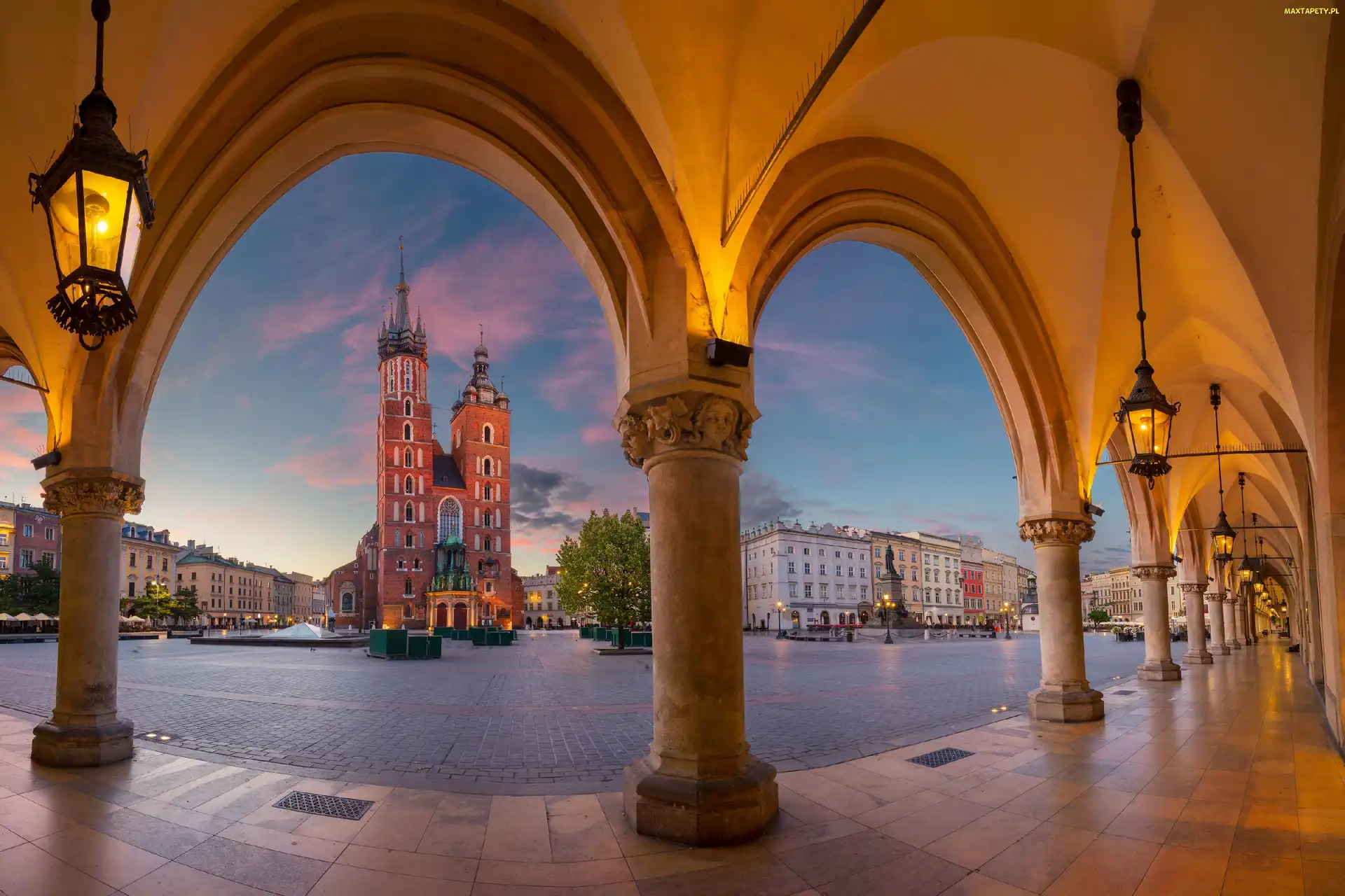 Kraków, Sukiennice, Kościół Wniebowzięcia Najświętszej Marii Panny, Kościół Mariacki, Polska