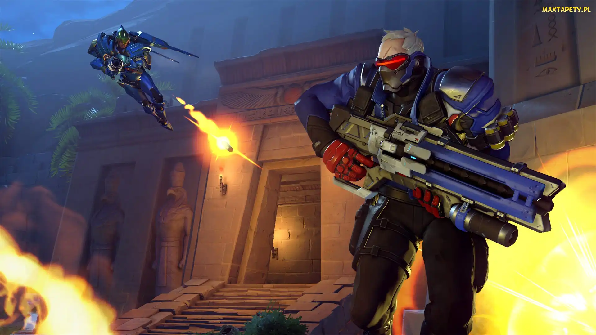 Overwatch, Soldier 76, Pharah, Postacie, Gra