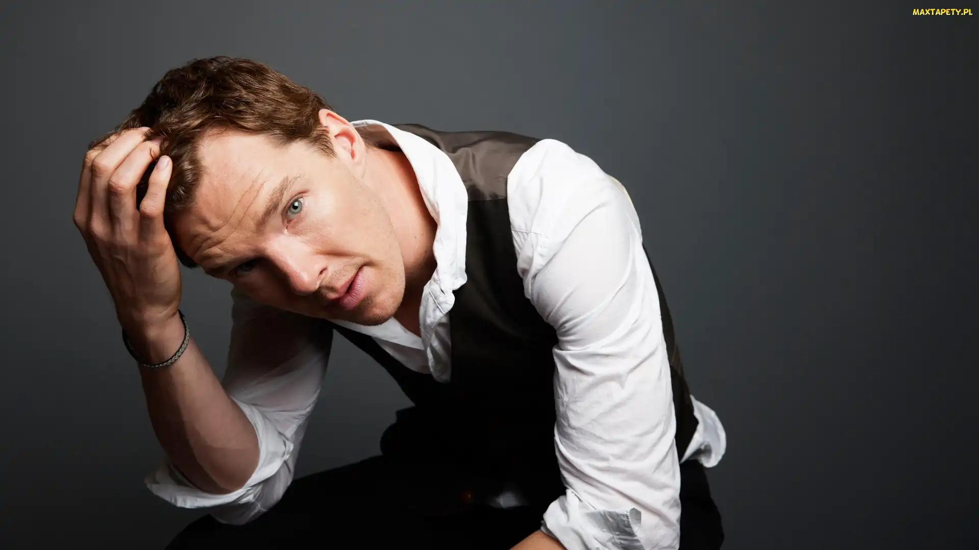 Biała, Koszula, Benedict Cumberbatch