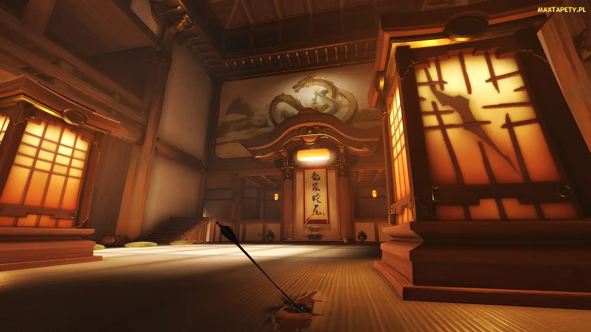 Overwatch, Hanamura Dojo, Sala ćwiczeń, Wnętrze, Gra
