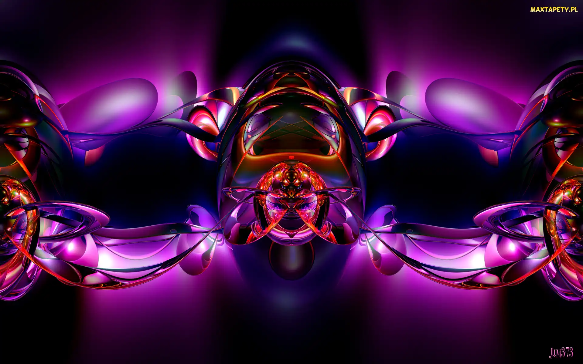 Grafika 3D, Fiolet, Abstrakcja
