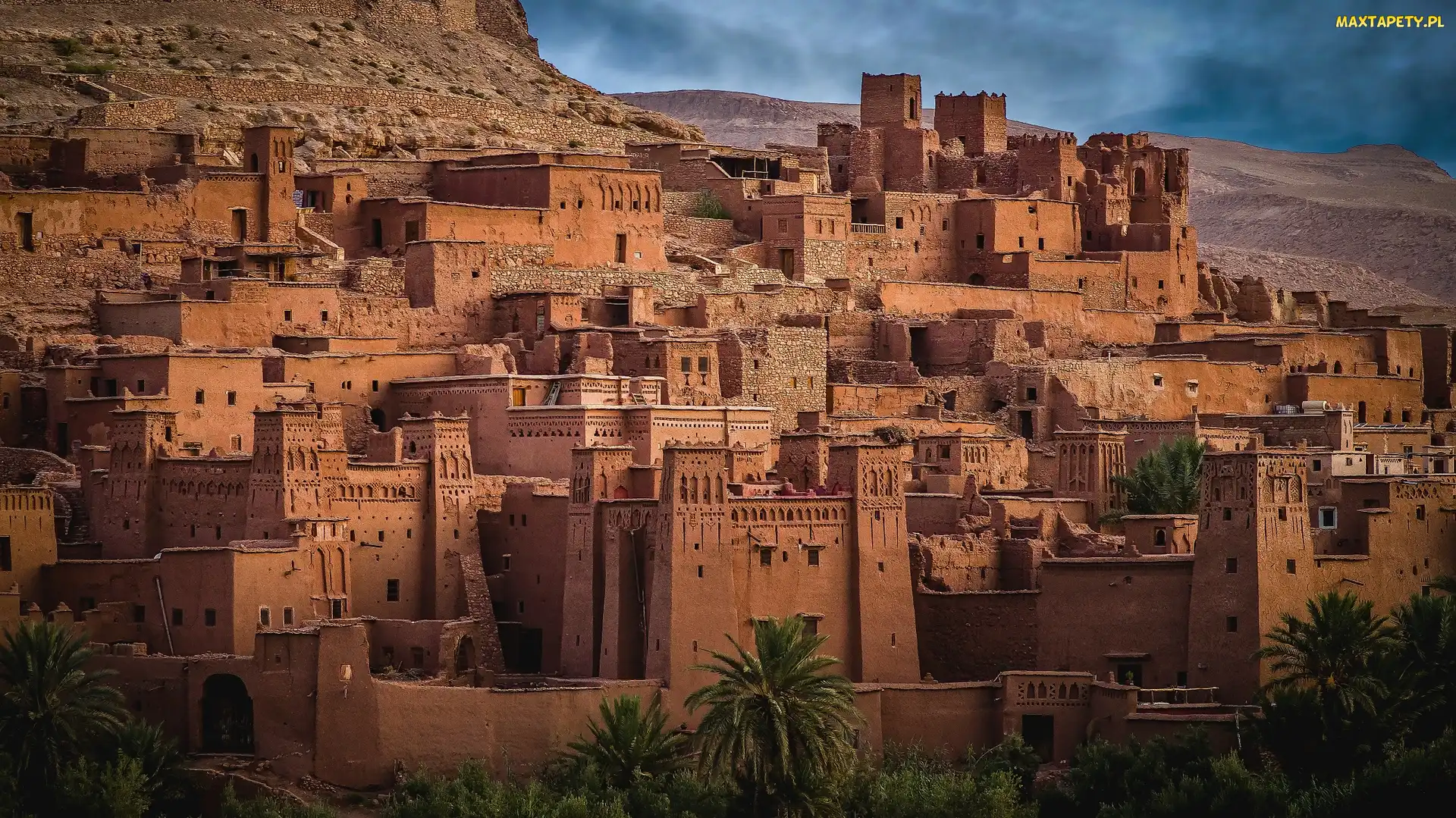Region Sus-Masa-Dara, Budowle, Palmy, Osada Ajt Bin Haddu, Maroko