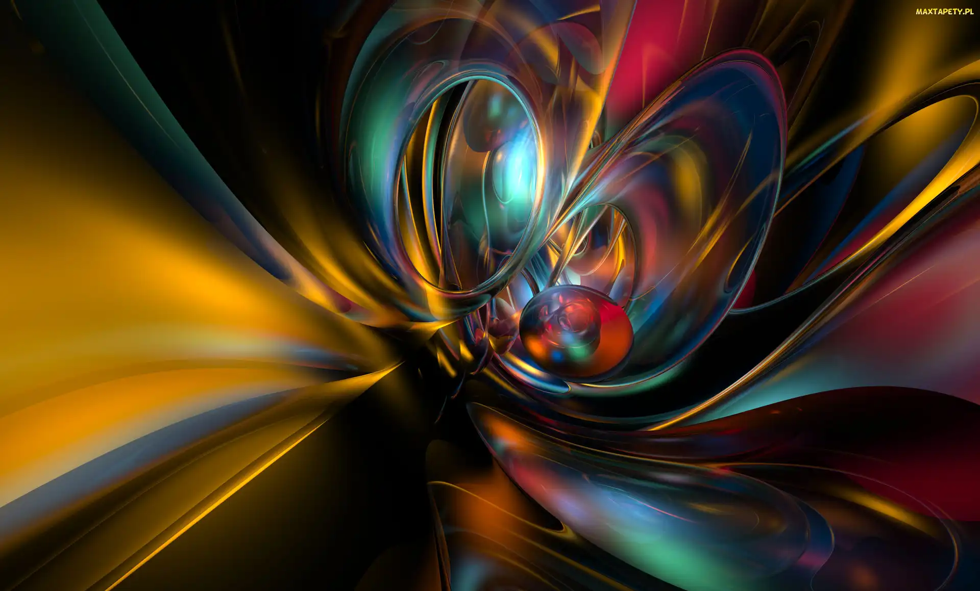 Abstrakcja, Kolory, Grafika 3D