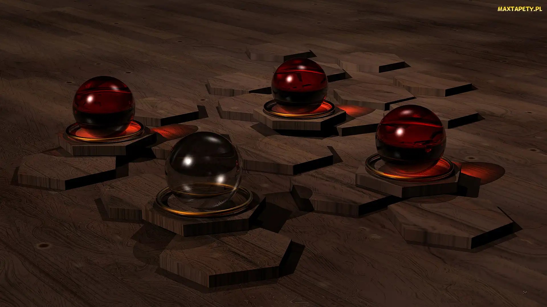 Cztery, Kule, Grafika 3D