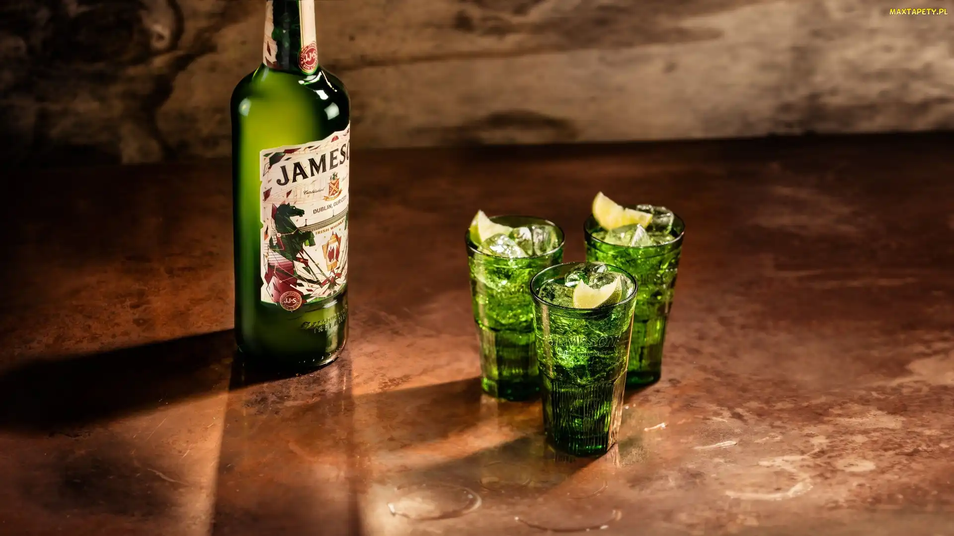 Drinki, Trzy, Butelka, Jameson Irish Whiskey