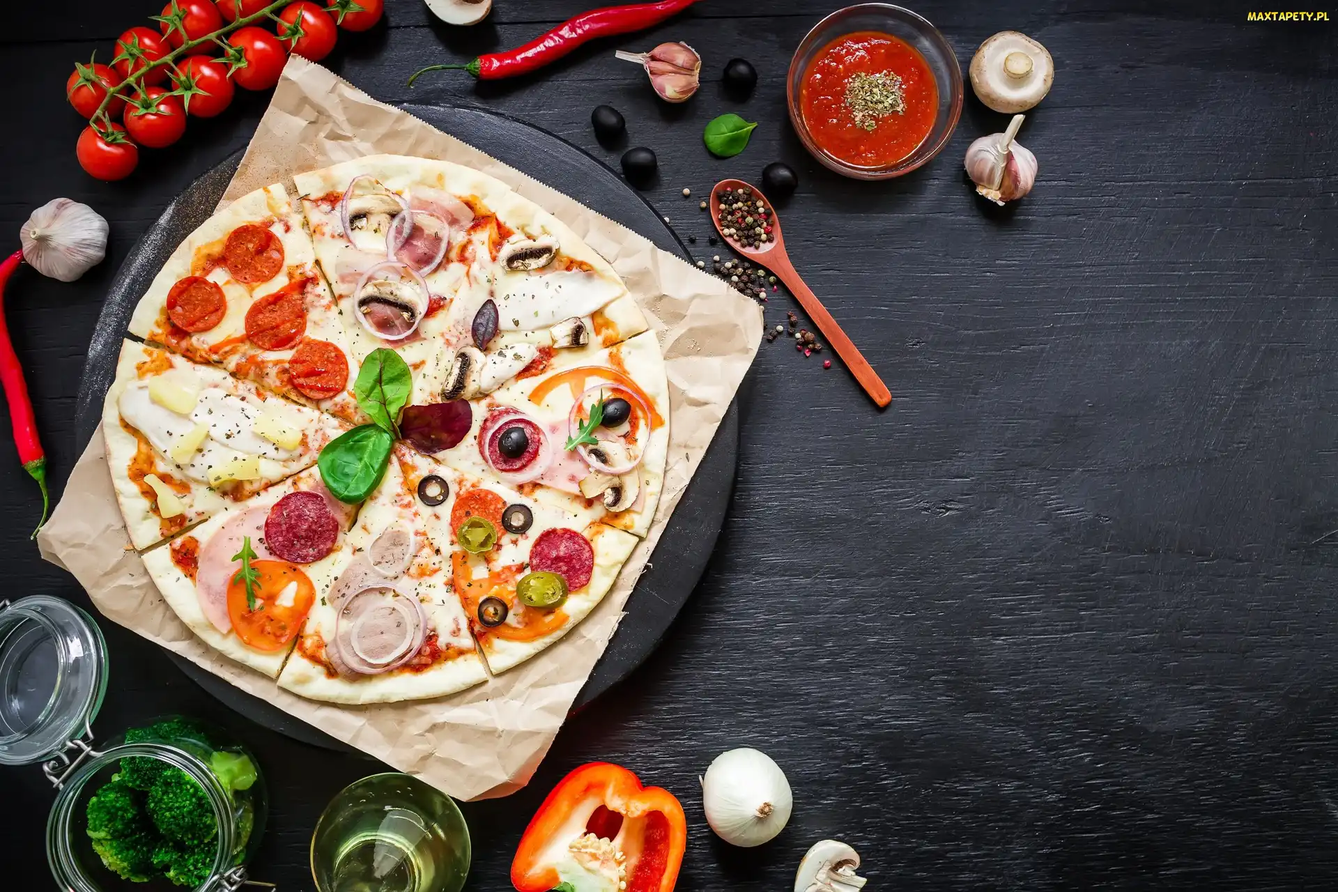Pomidory, Przyprawy, Pizza