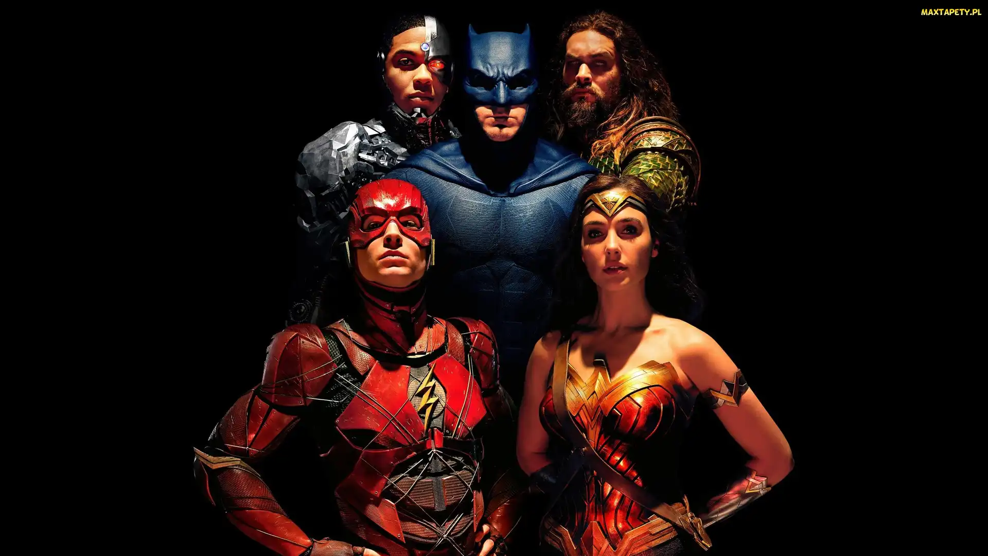 Justice League, Ben Affleck - Batman, Film, Ray Fisher - Cyborg, Ezra Miller - Flash, Liga Sprawiedliwości, Gal Gadot - Wonder Woman, Jason Momoa - Aquaman