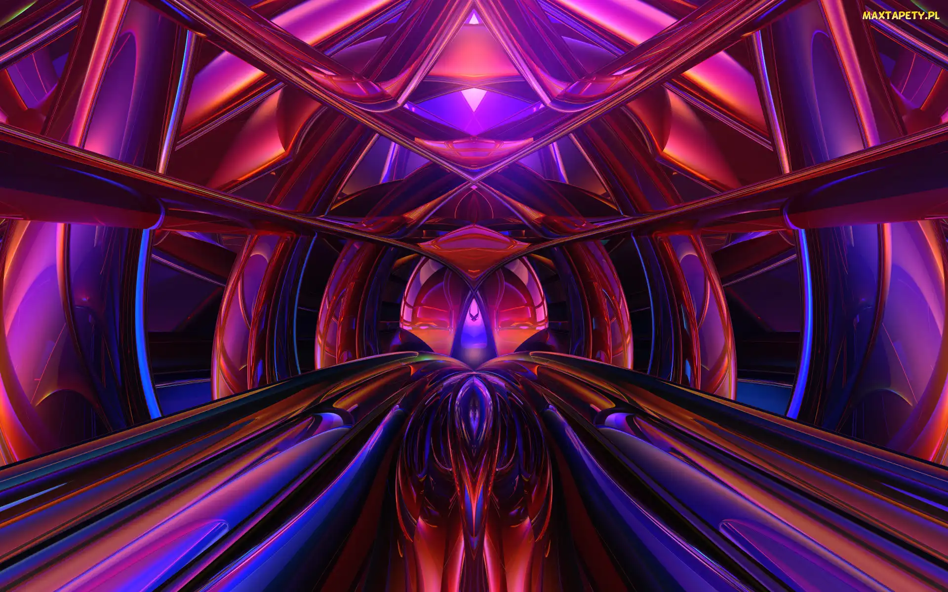Abstrakcja, Tunel, Grafika 3D