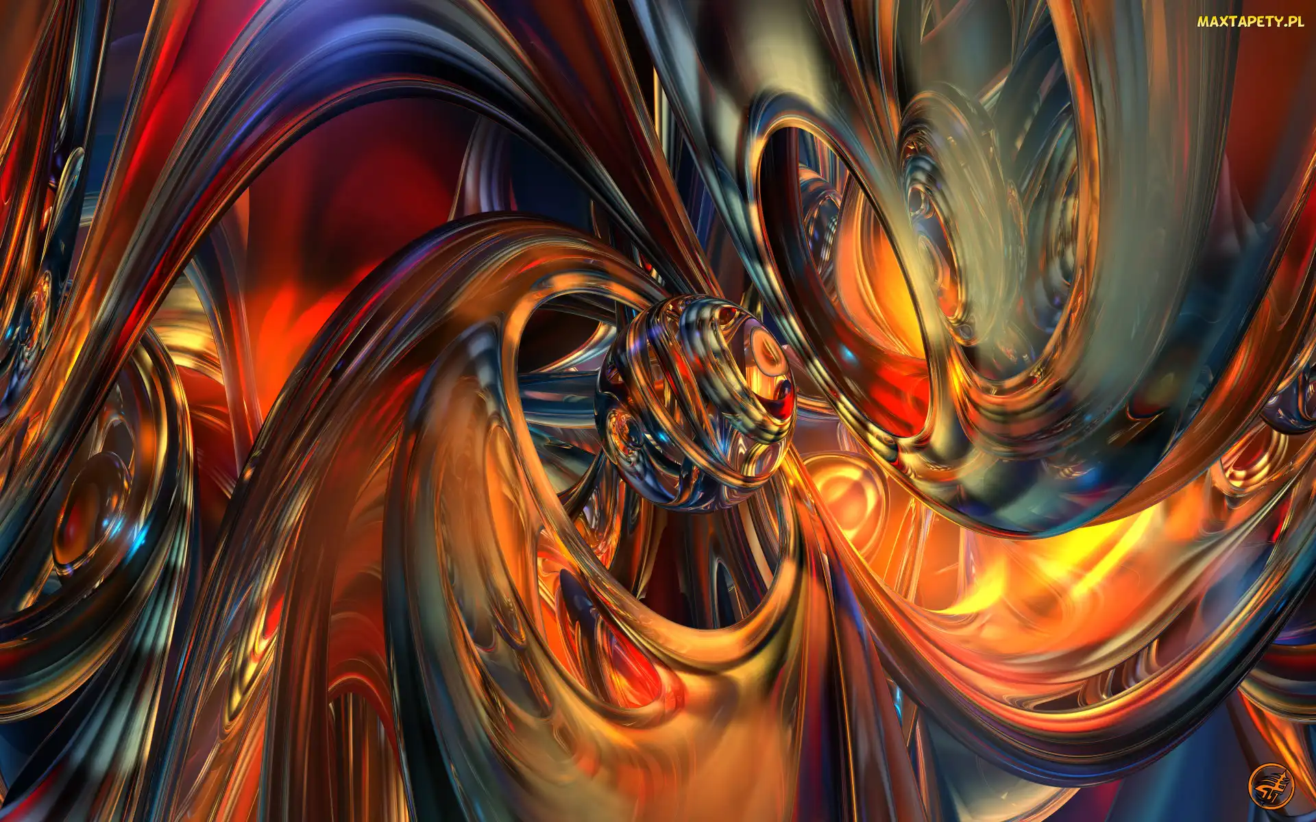 Grafika 3D, Labirynt, Kula, Abstrakcja