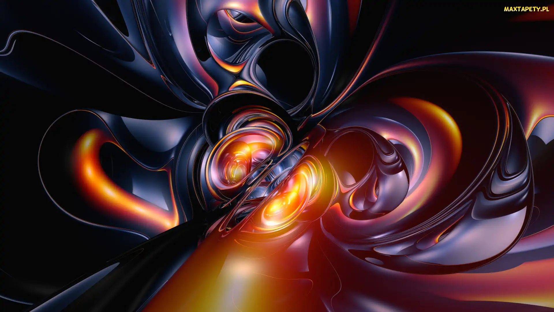 Abstrakcja, Kolorowe, Grafika 3D, Wzory