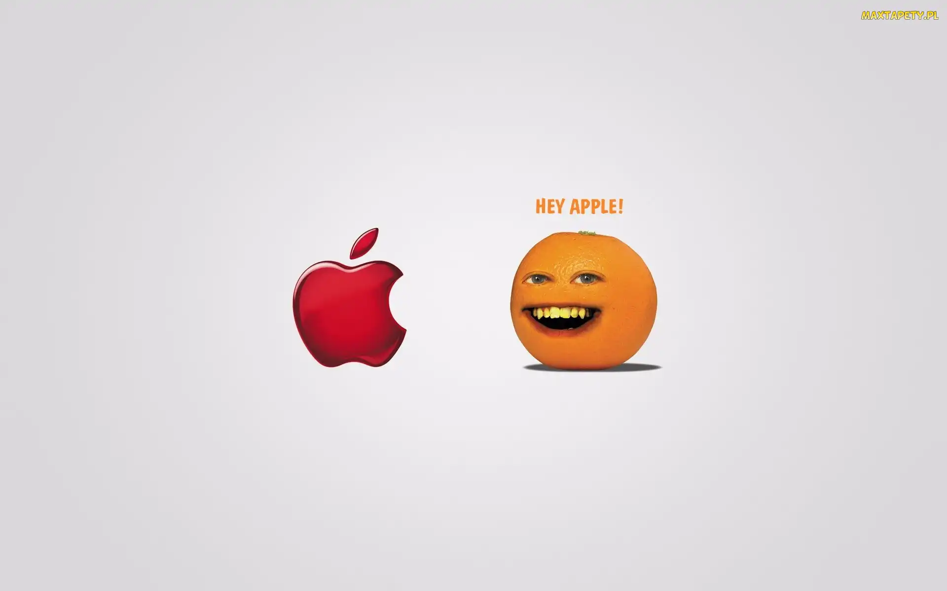 Grafika 2D, Pomarańcza, Apple, Logo