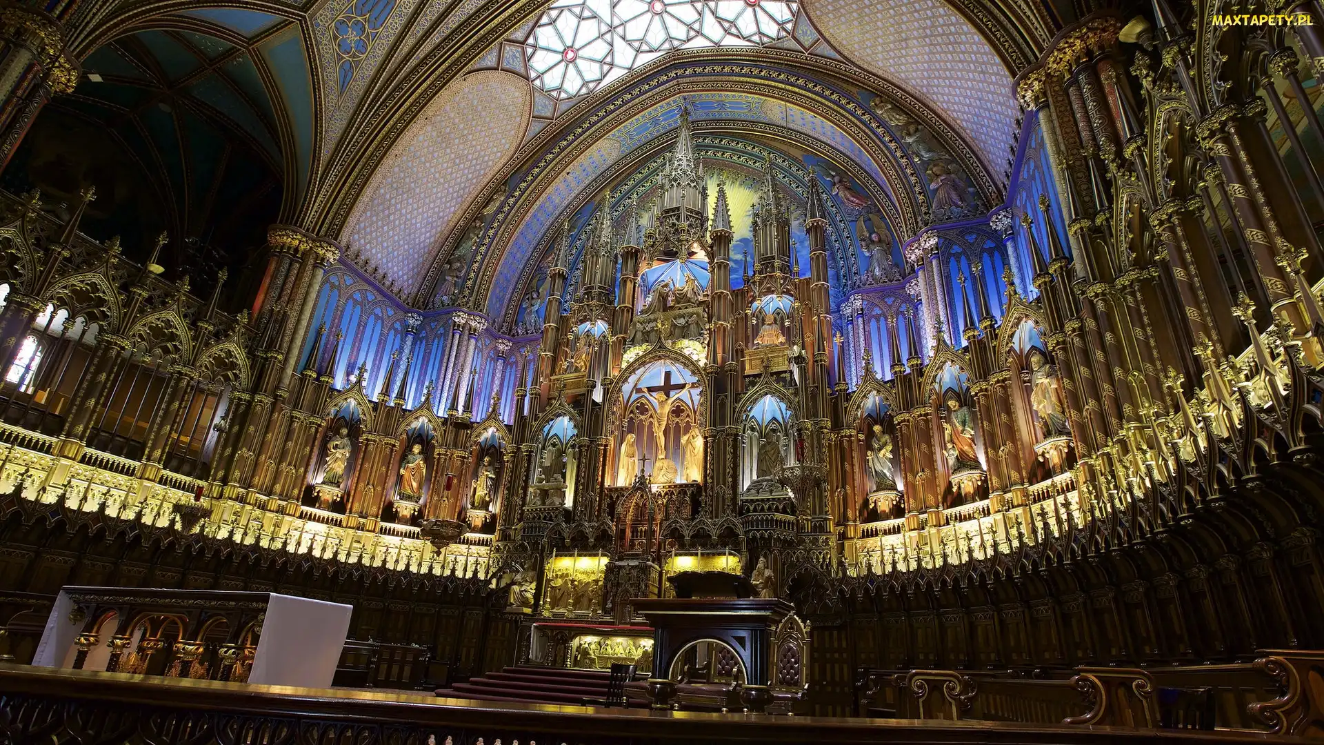 Montreal, Ołtarz, Kościół, Bazylika Notre-Dame, Kanada