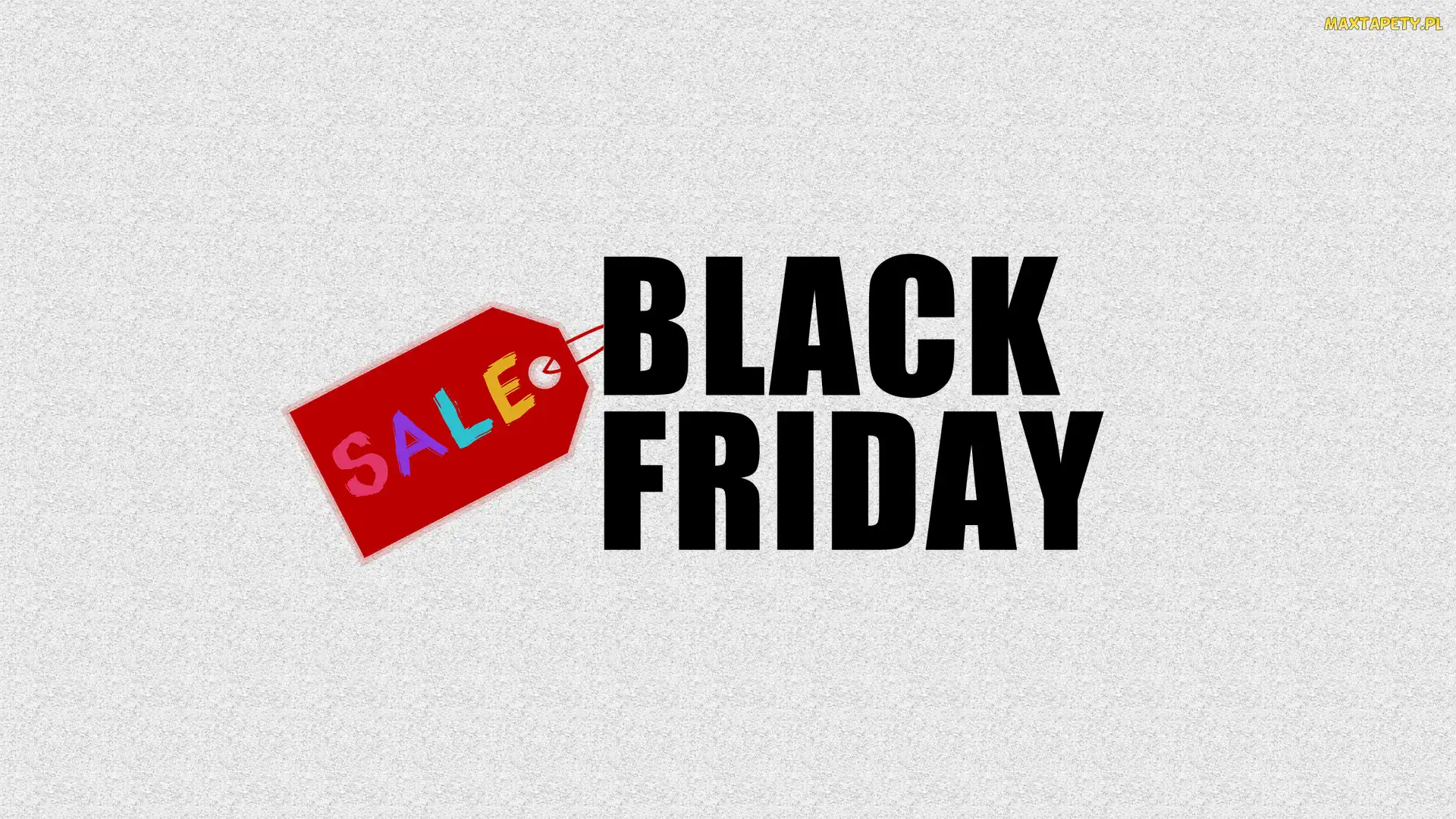 Napis, Sale, Zawieszka, Black Friday